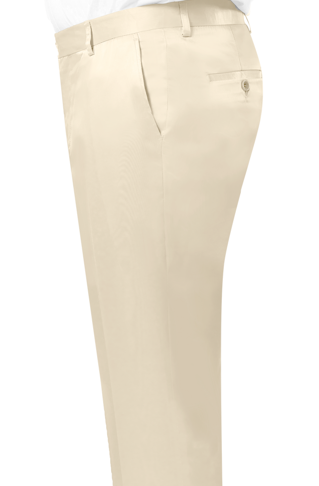 Kent & Park PS-02 Satin Slim Fit Pants Ceam