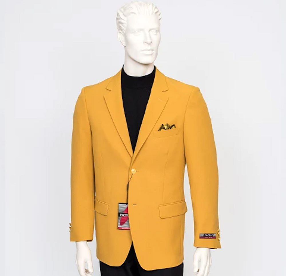 Pacelli Blair 70027 Single Breast Blazer Mustard