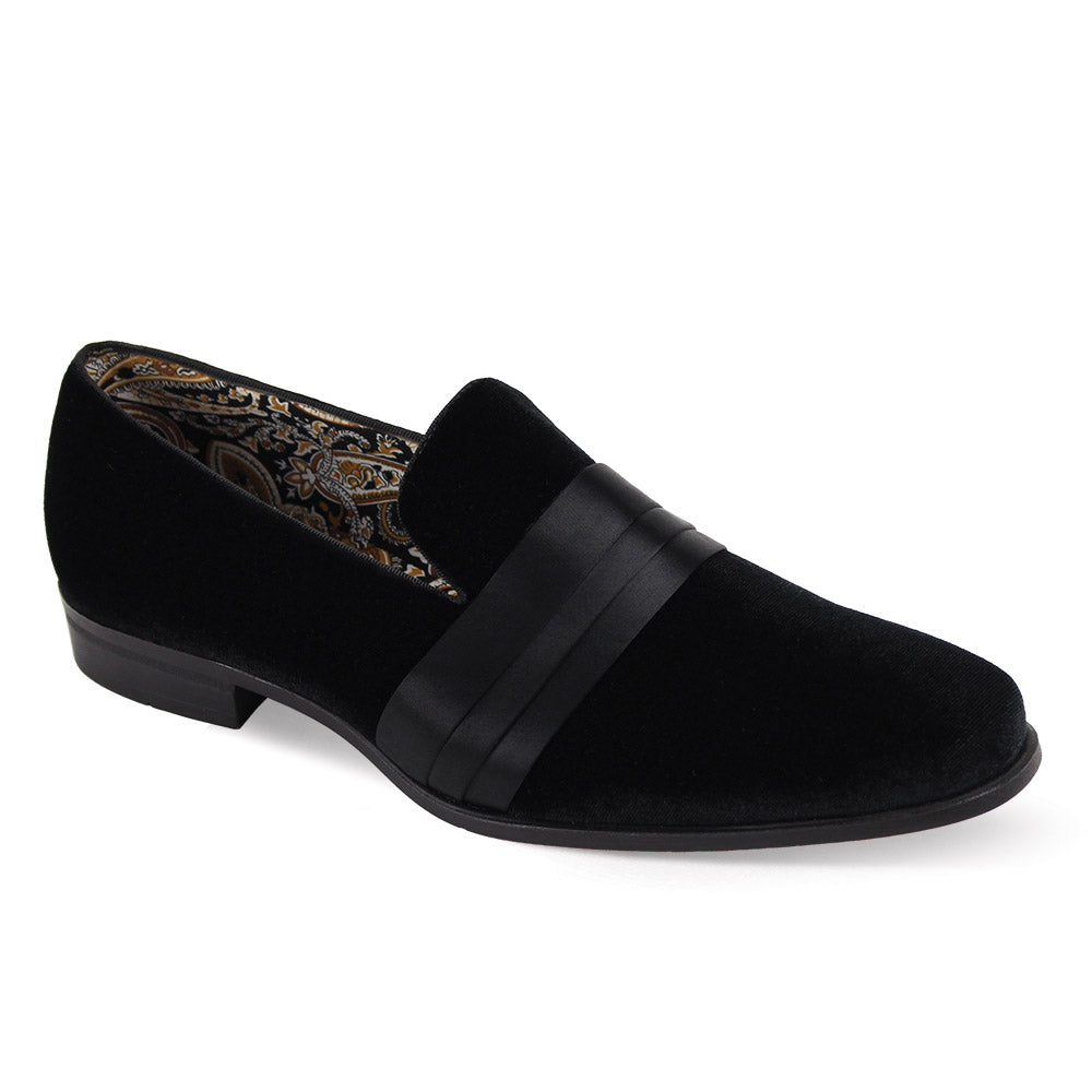 After Midnight 7021 Smoker Velevt Shoes Black