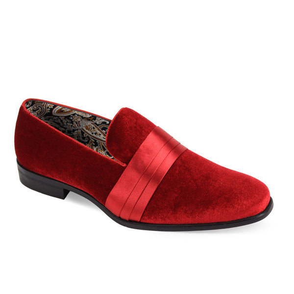 After Midnight 7021 Smoker Velevt Shoes Red