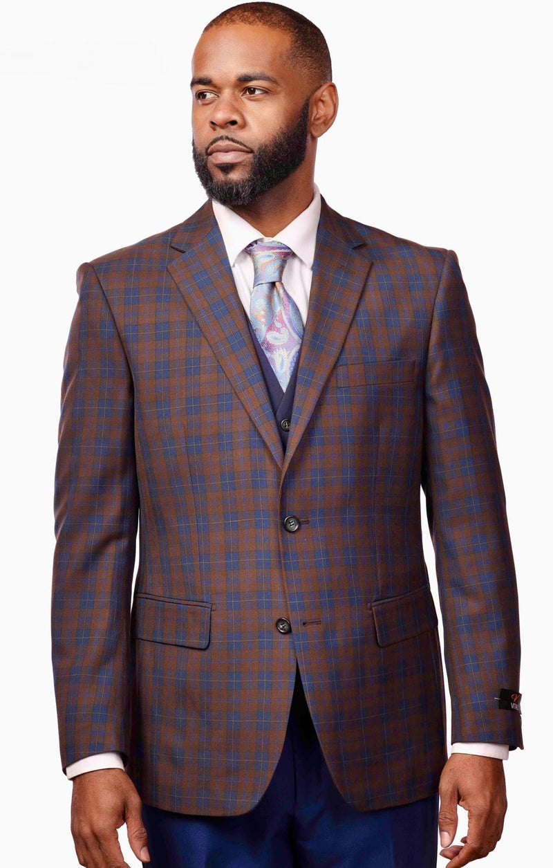 Vitali M6203 Pieces Suit Brown