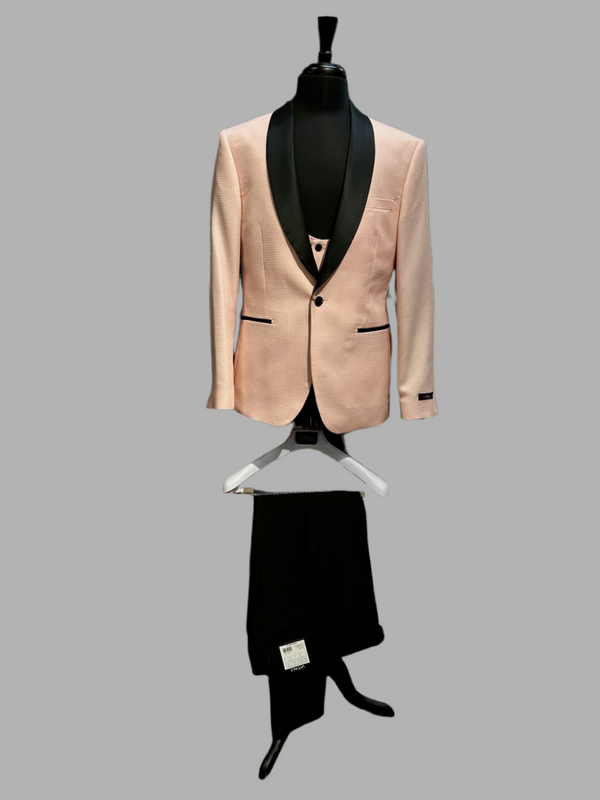 Vitali M6268 Pieces Vested Tuxedo Pink