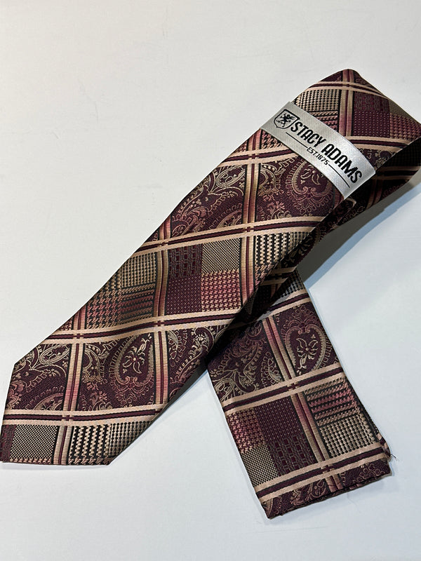 Stacy Adams SA9400-10-24#3  Printed Tie & Hanky