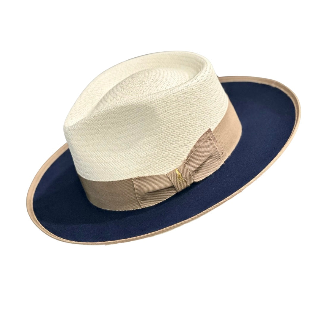 Bellissimo Exclusive Panama and Felt Two Tone Fox [Sapphire Blue]