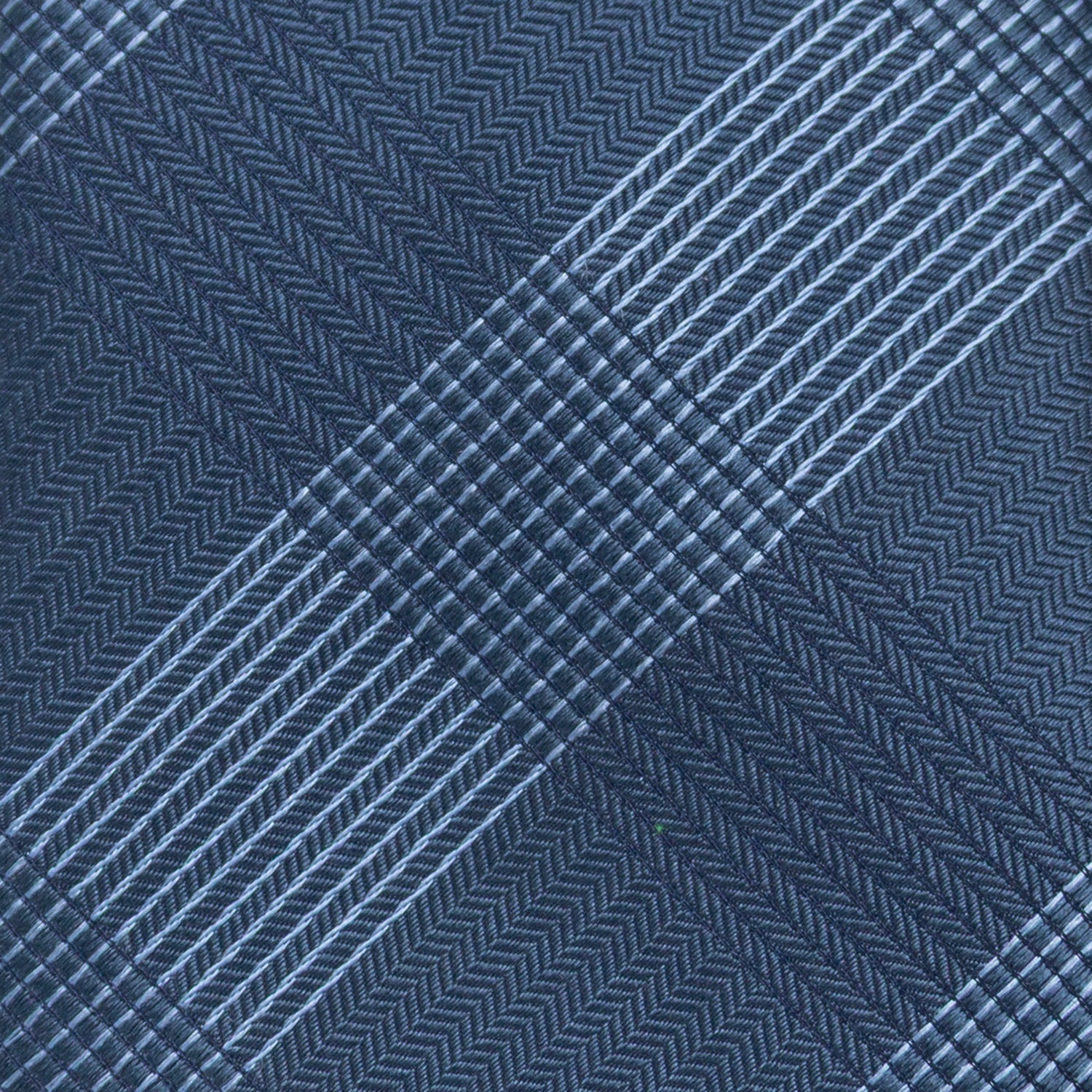 Best Dad Plaid Dark Blue Men's Tie