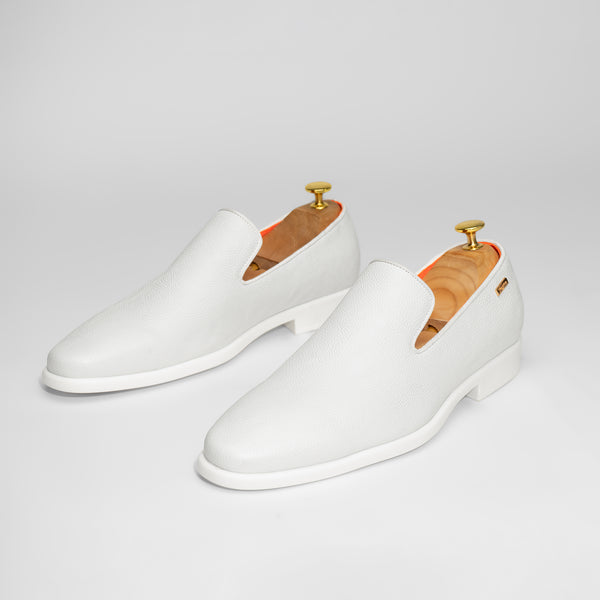 Tayno Alpha Leather Loafer White