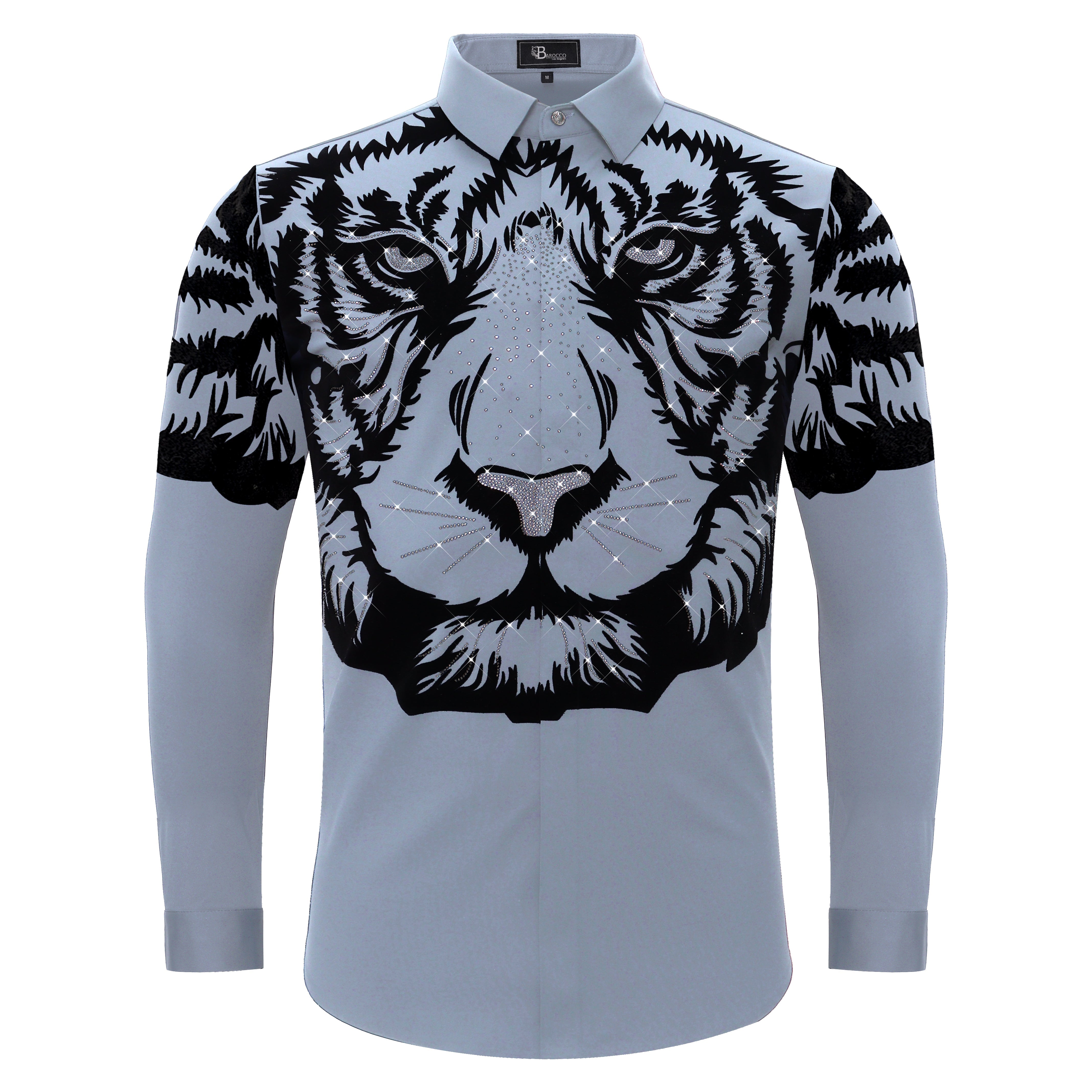 Tiger's Wrath Button-Up Shirt SKY/BLUE GUN