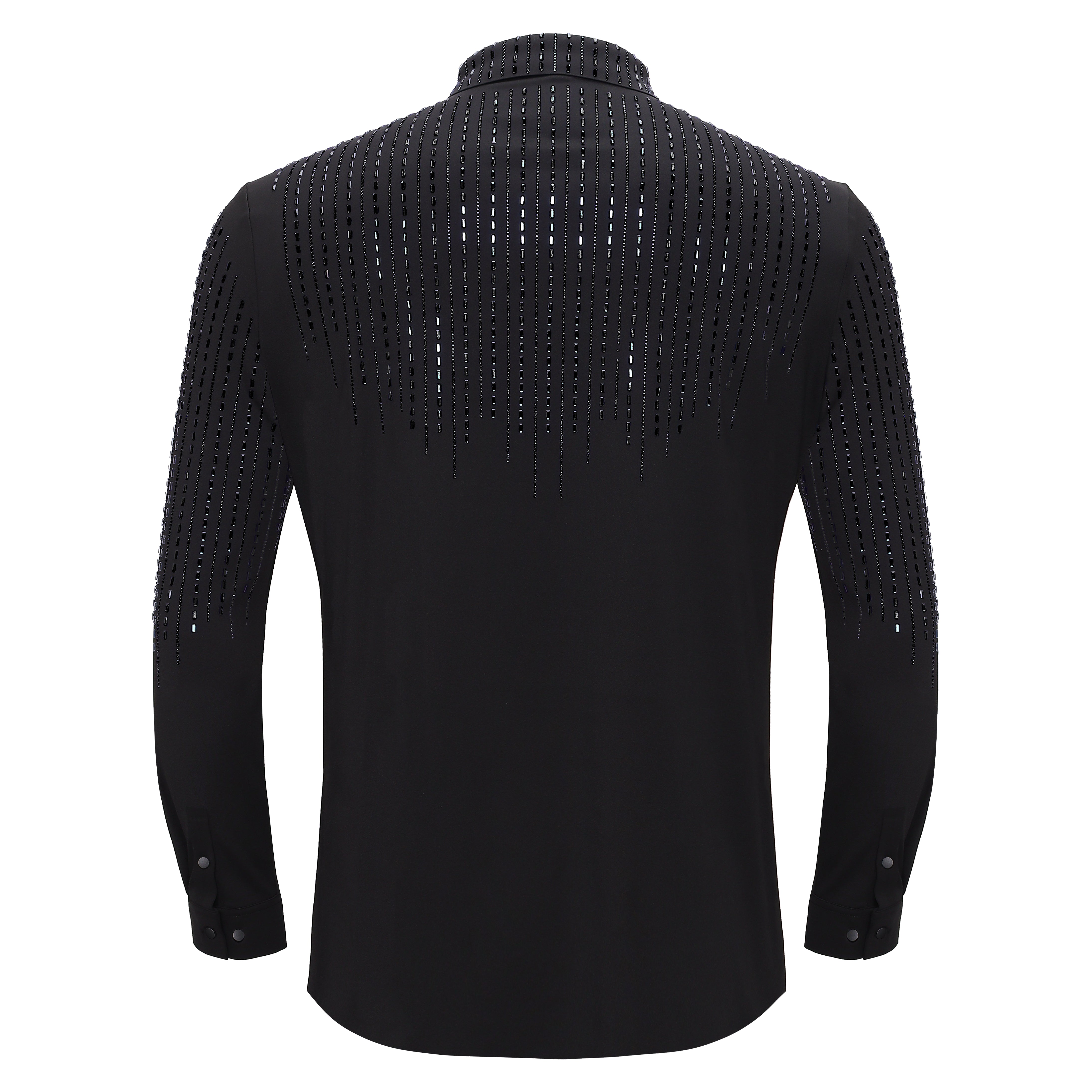 Crystal Classic Button-Up Shirt BLACK/BLACK