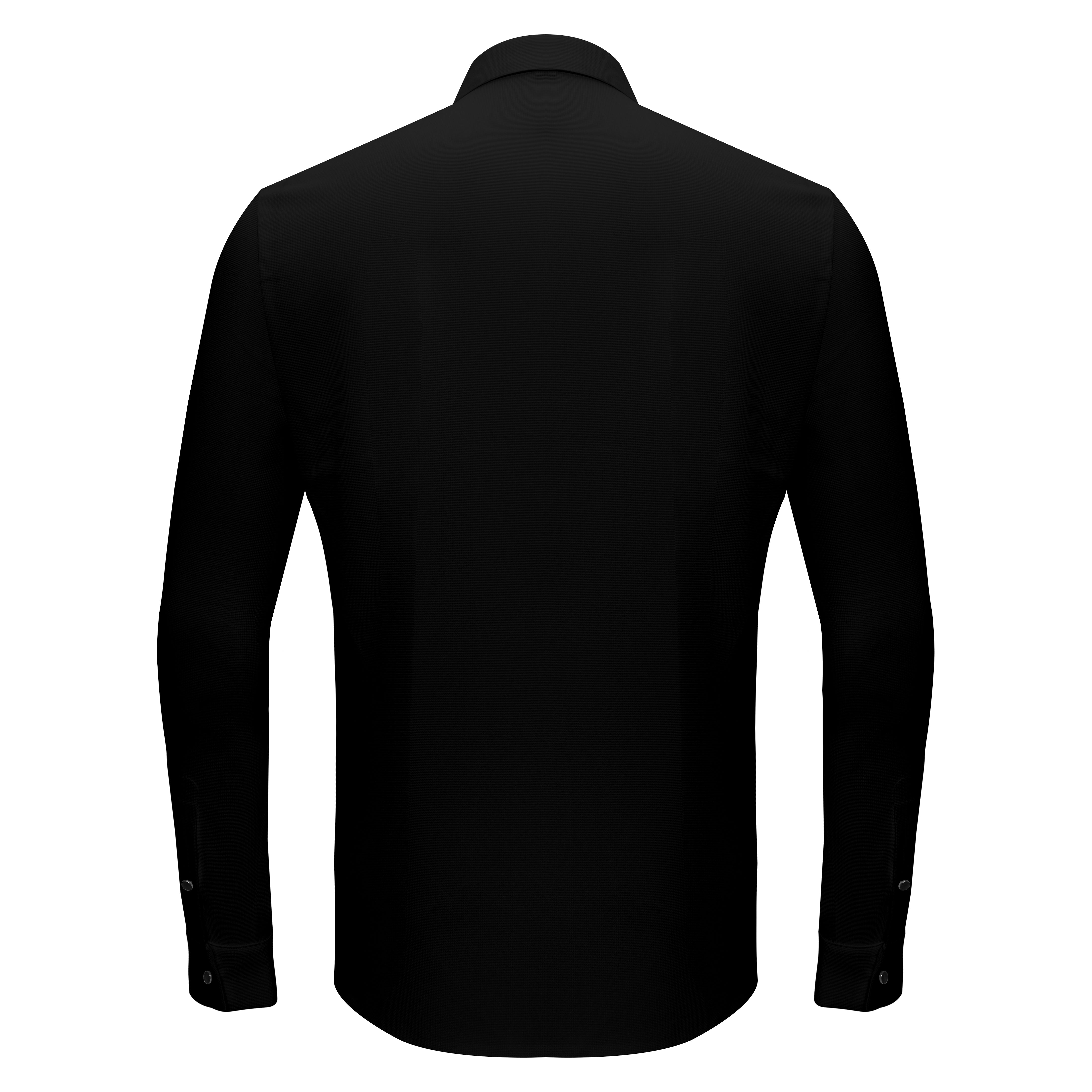 Silver Sophistication Button-Up Shirt BLACK