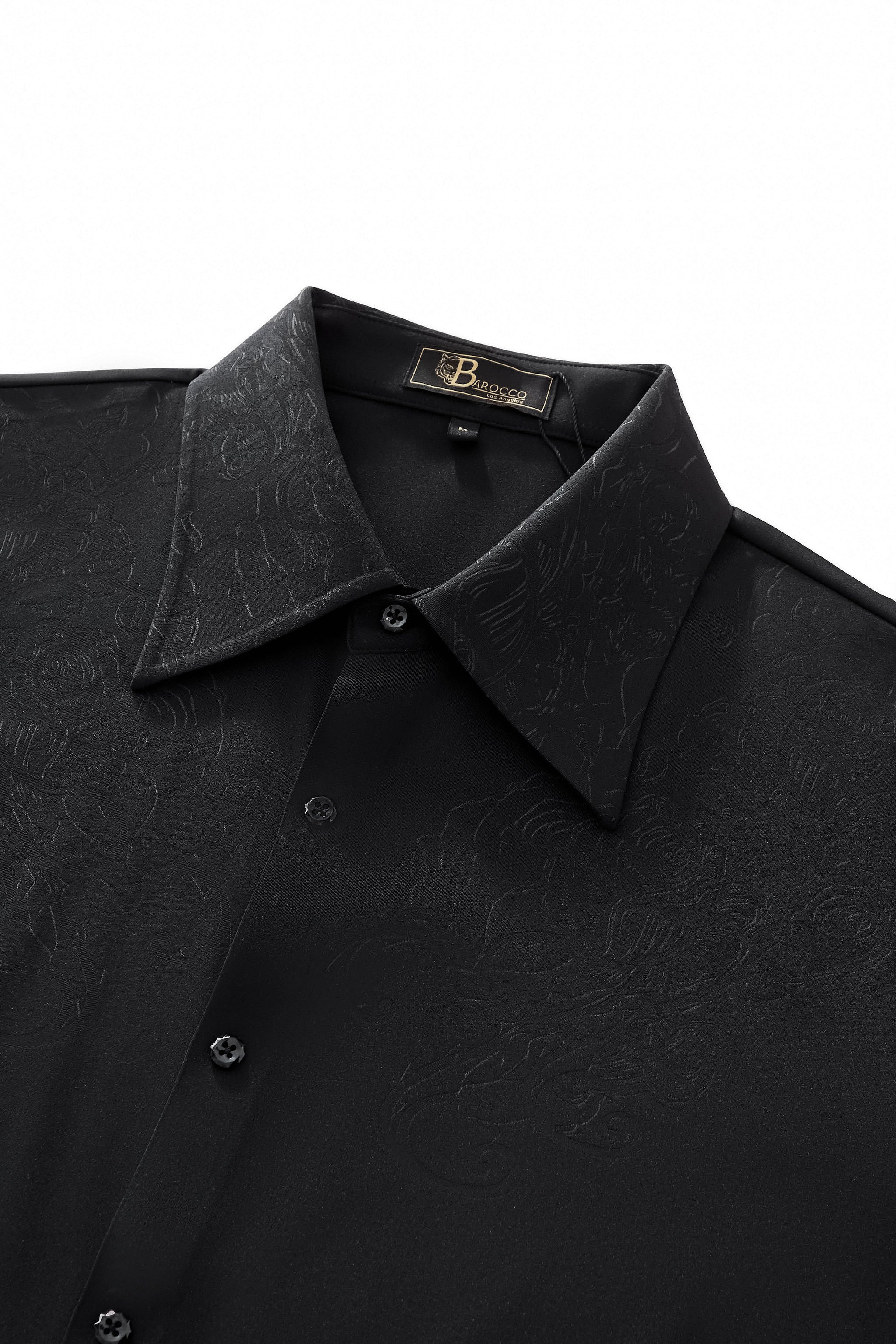 Rose Éclat Emboss Shirt BLACK