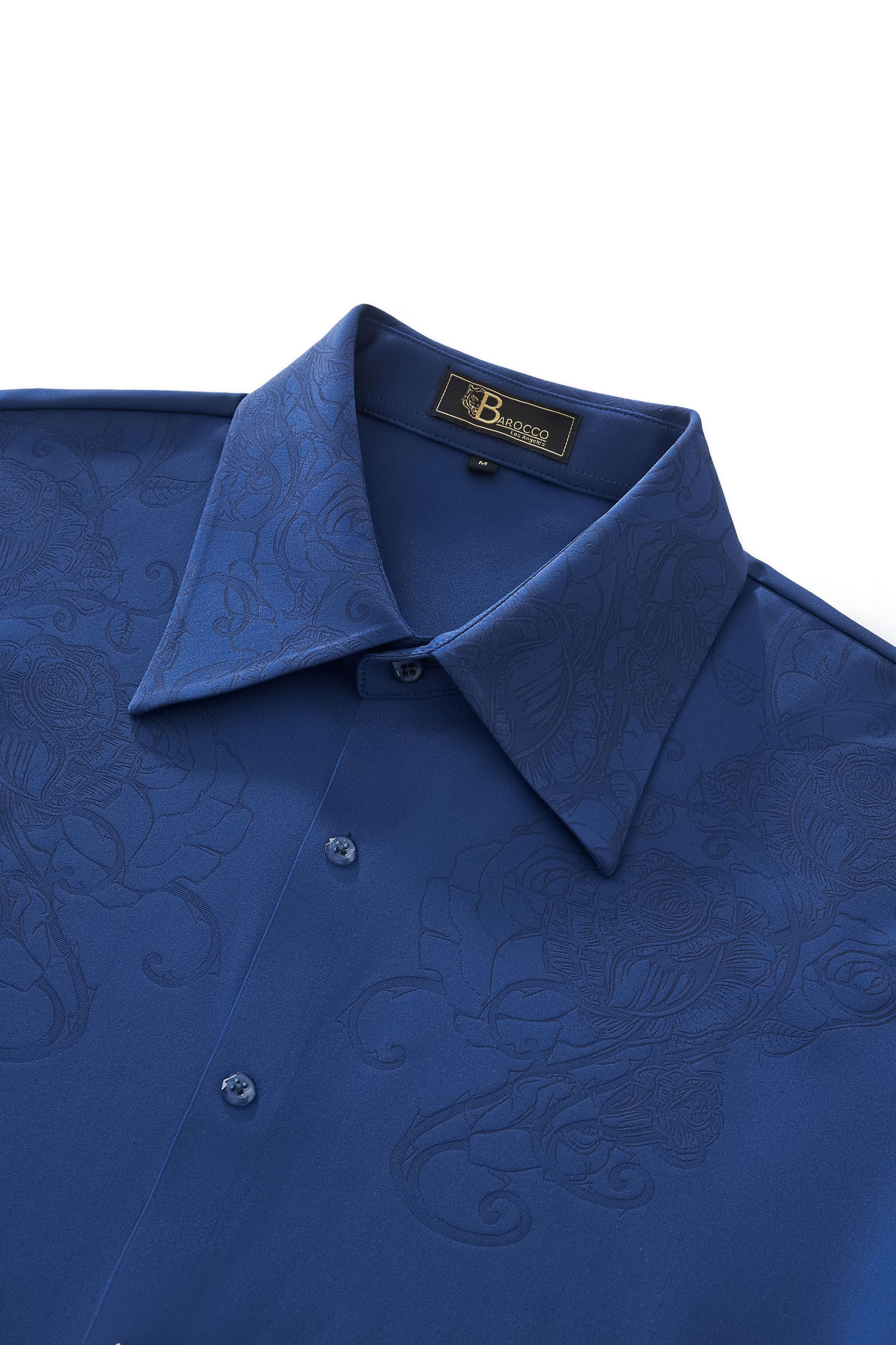 Rose Éclat Emboss Shirt DARK BLUE