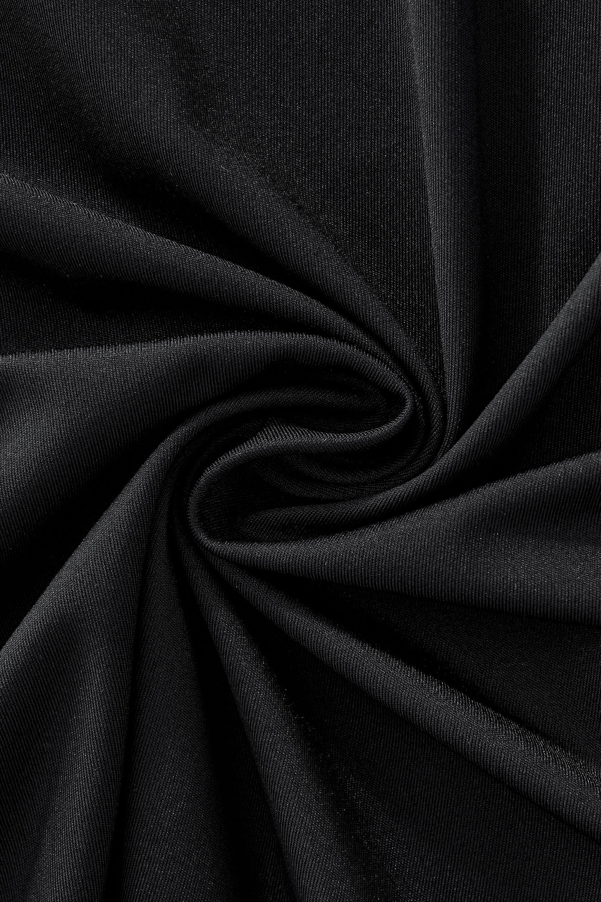 Velvet Noir Laser-Cut LS Shirt BLACK