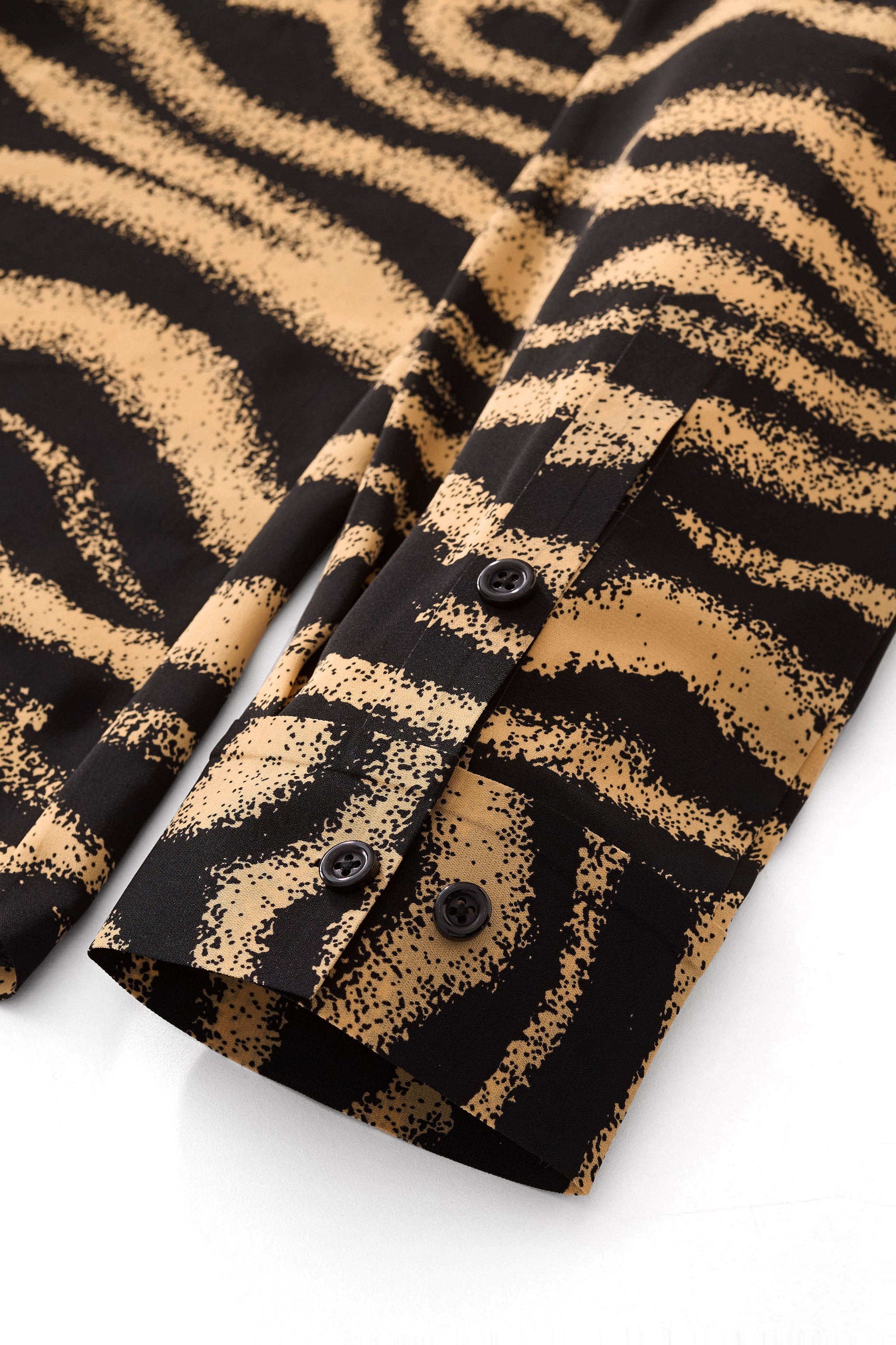 Golden Mirage Stitchless LS Shirt BLACK/BROWN