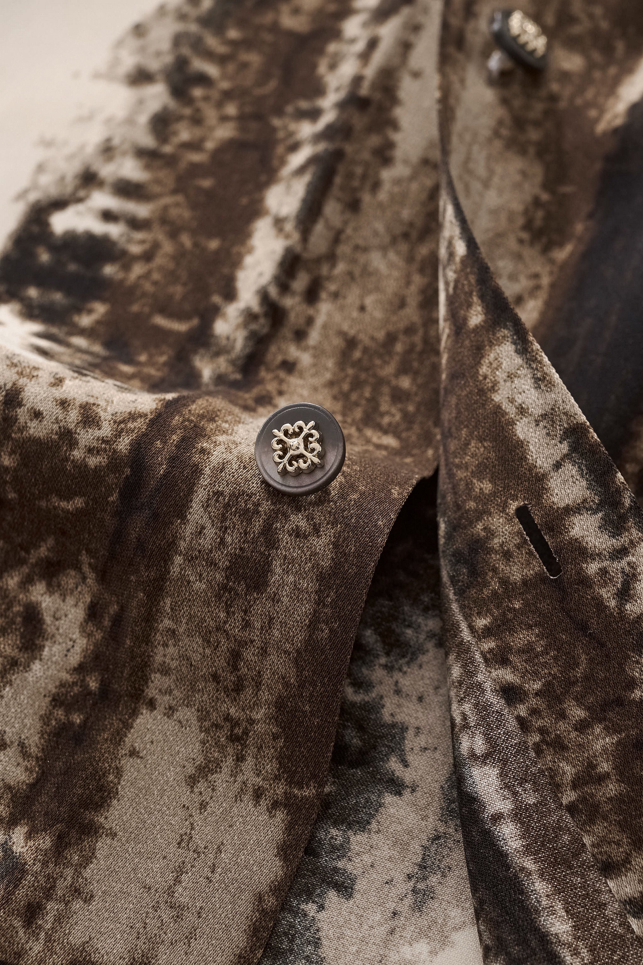 Echelon Brushstroke Stitchless LS Shirt CREAM