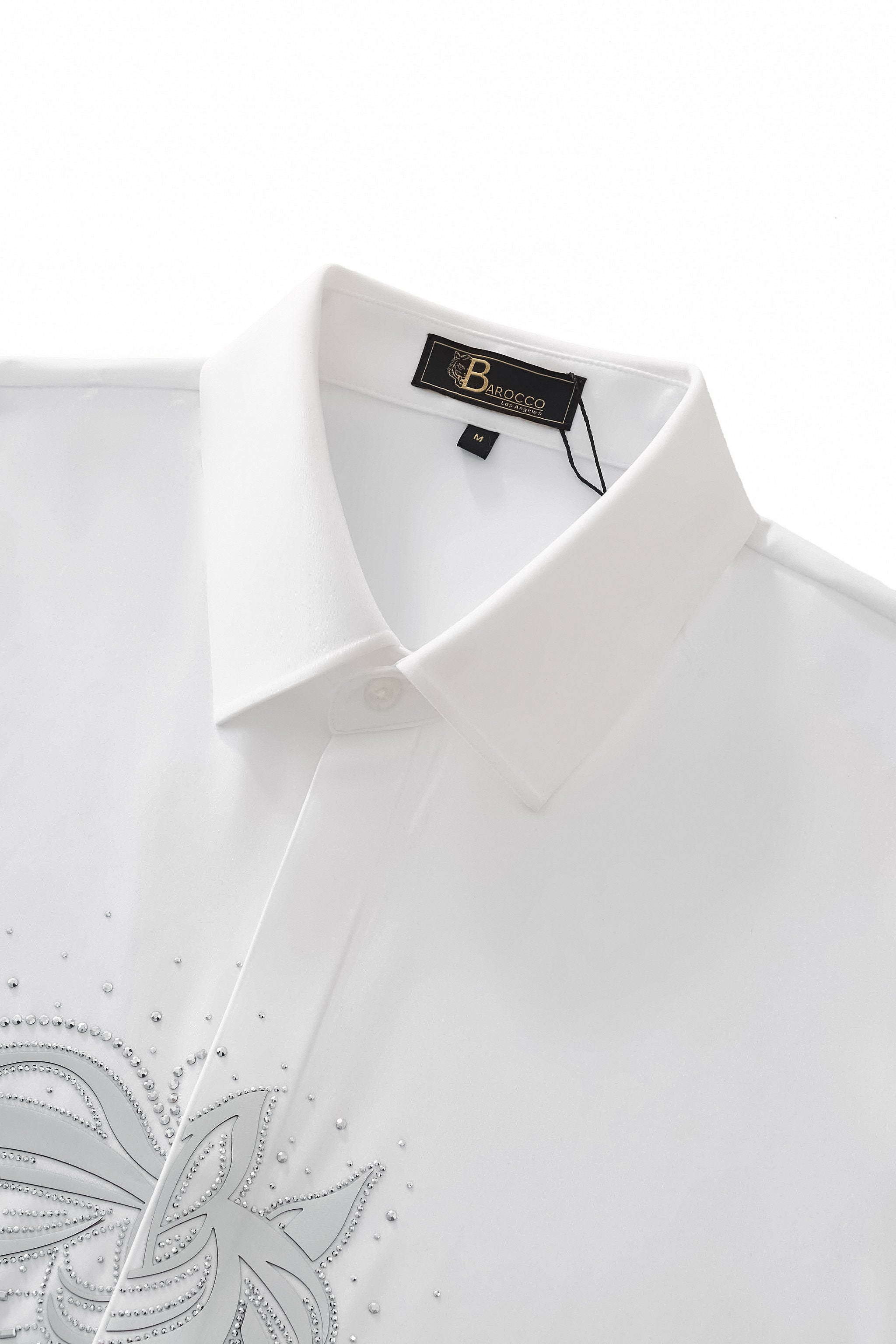 Stallion Embellished LS Shirt WHITE