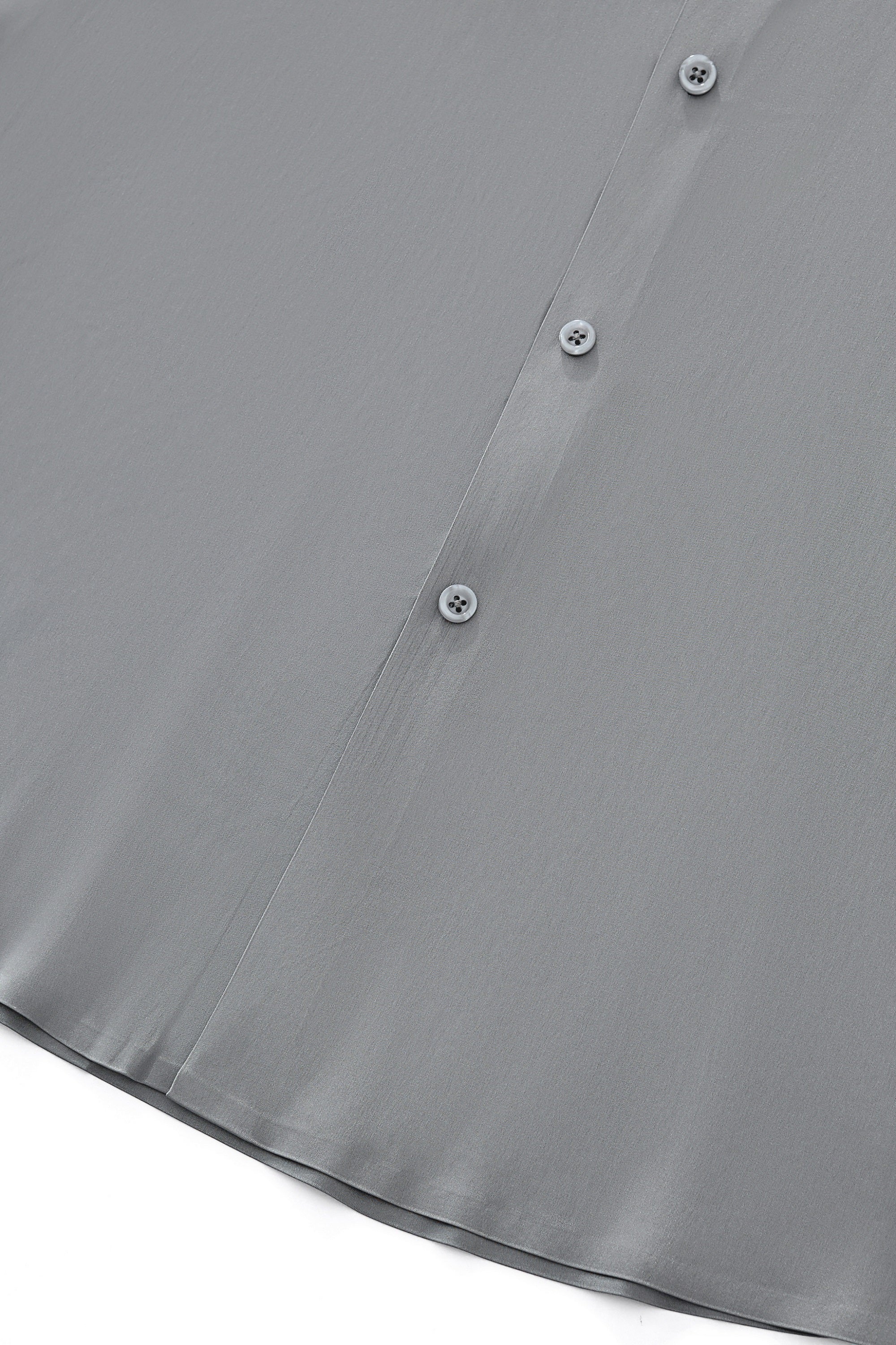 SIGNITURE SATIN STITCHLESS LS Shirt GREY