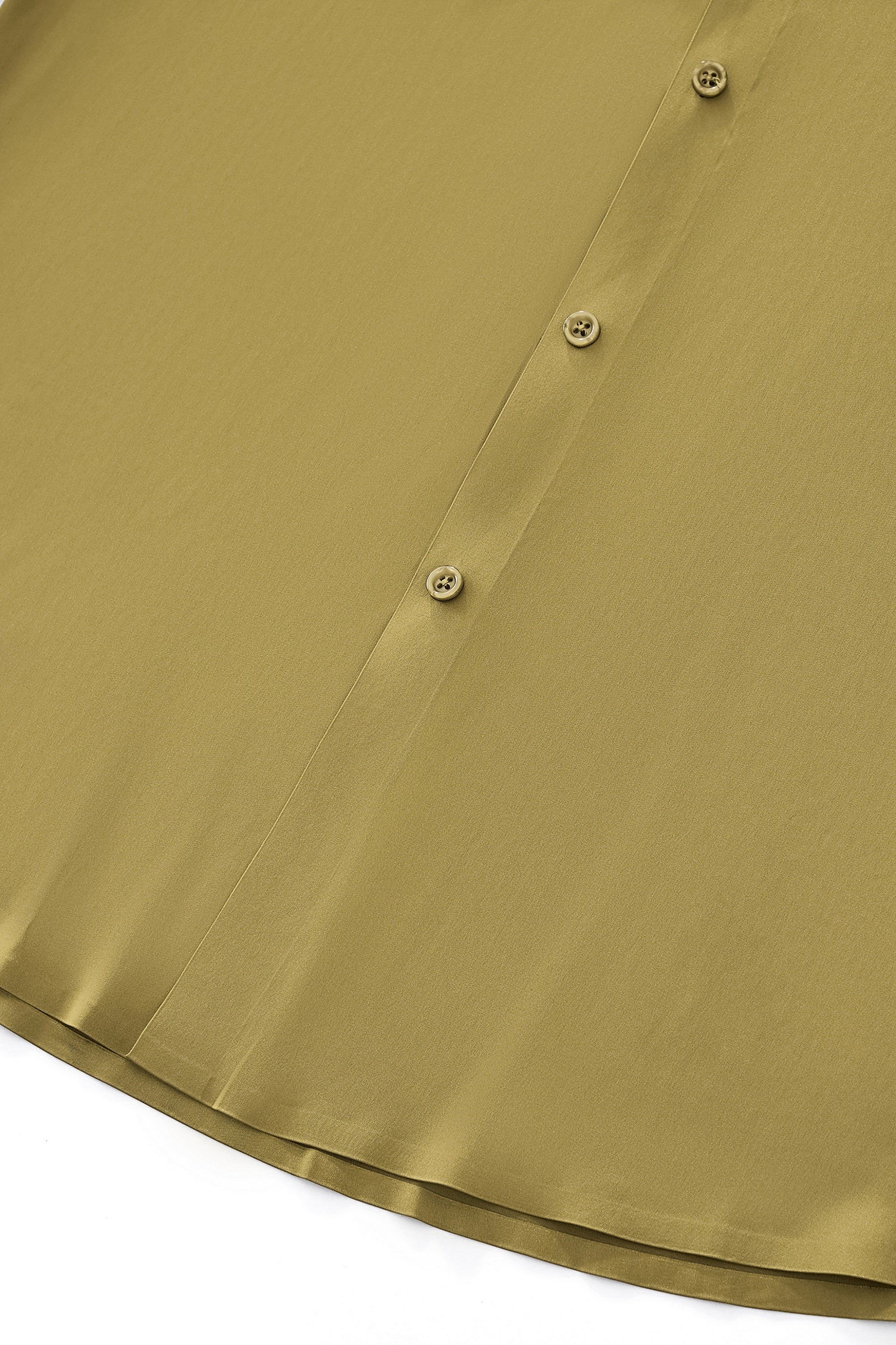 SIGNITURE SATIN STITCHLESS LS Shirt OLIVE