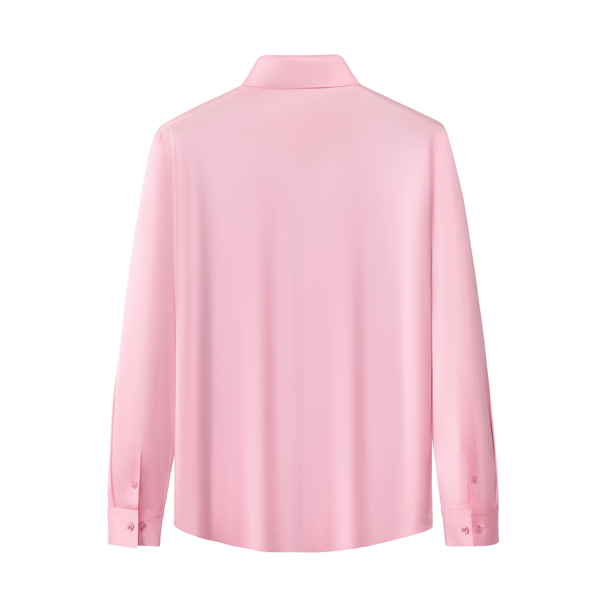 SIGNITURE SATIN STITCHLESS LS Shirt PINK