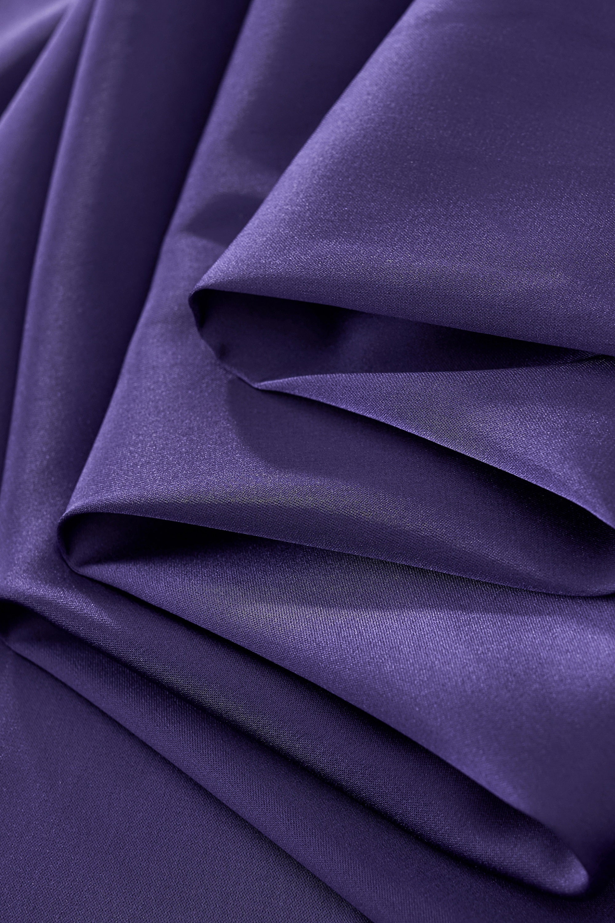 SIGNITURE SATIN STITCHLESS LS Shirt PURPLE