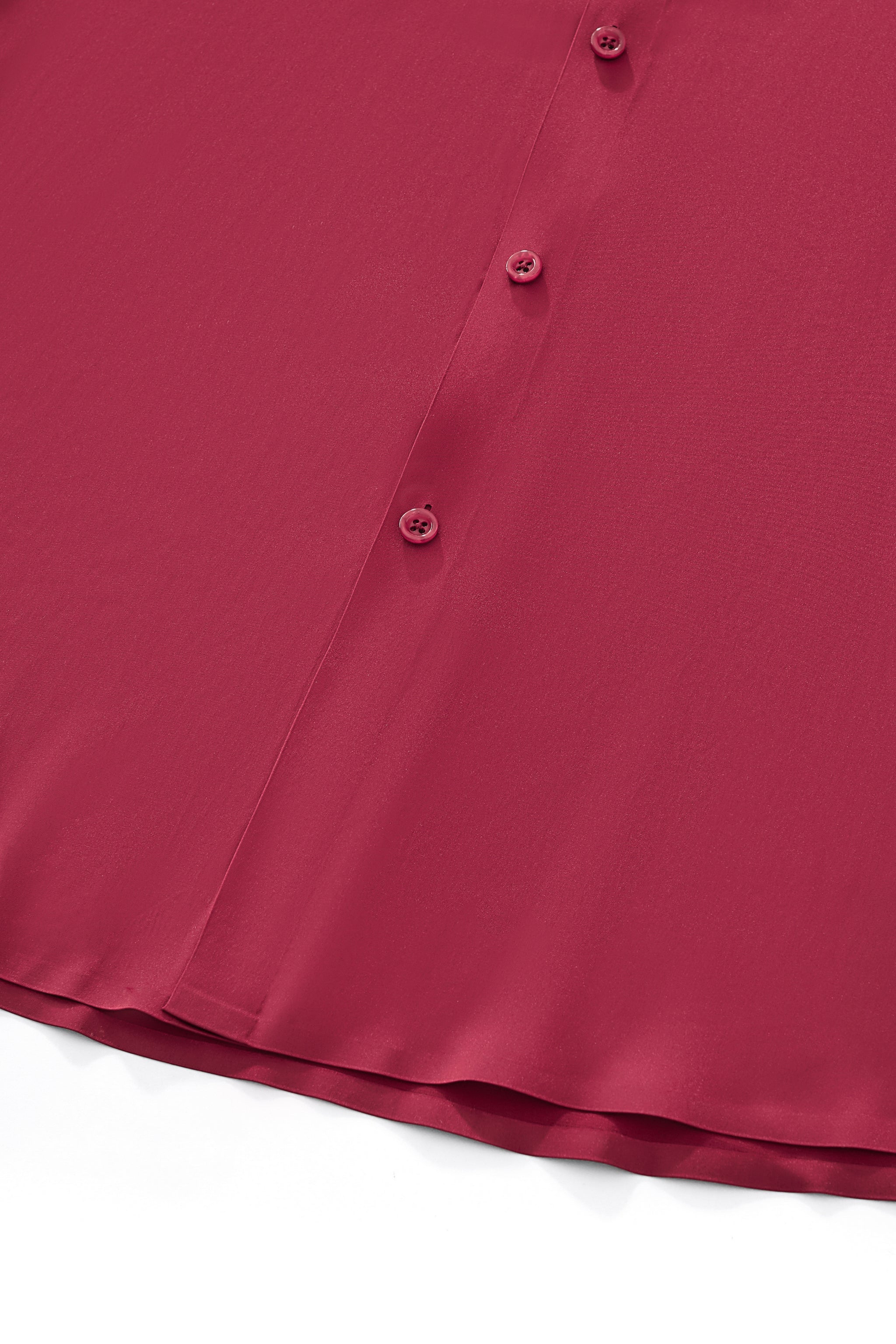 SIGNITURE SATIN STITCHLESS LS Shirt WINE