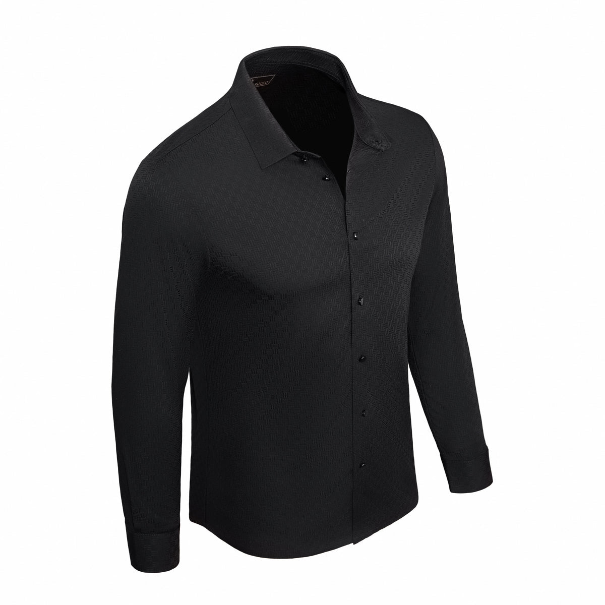 Tactile Weave Stitchless LS Shirt BLACK