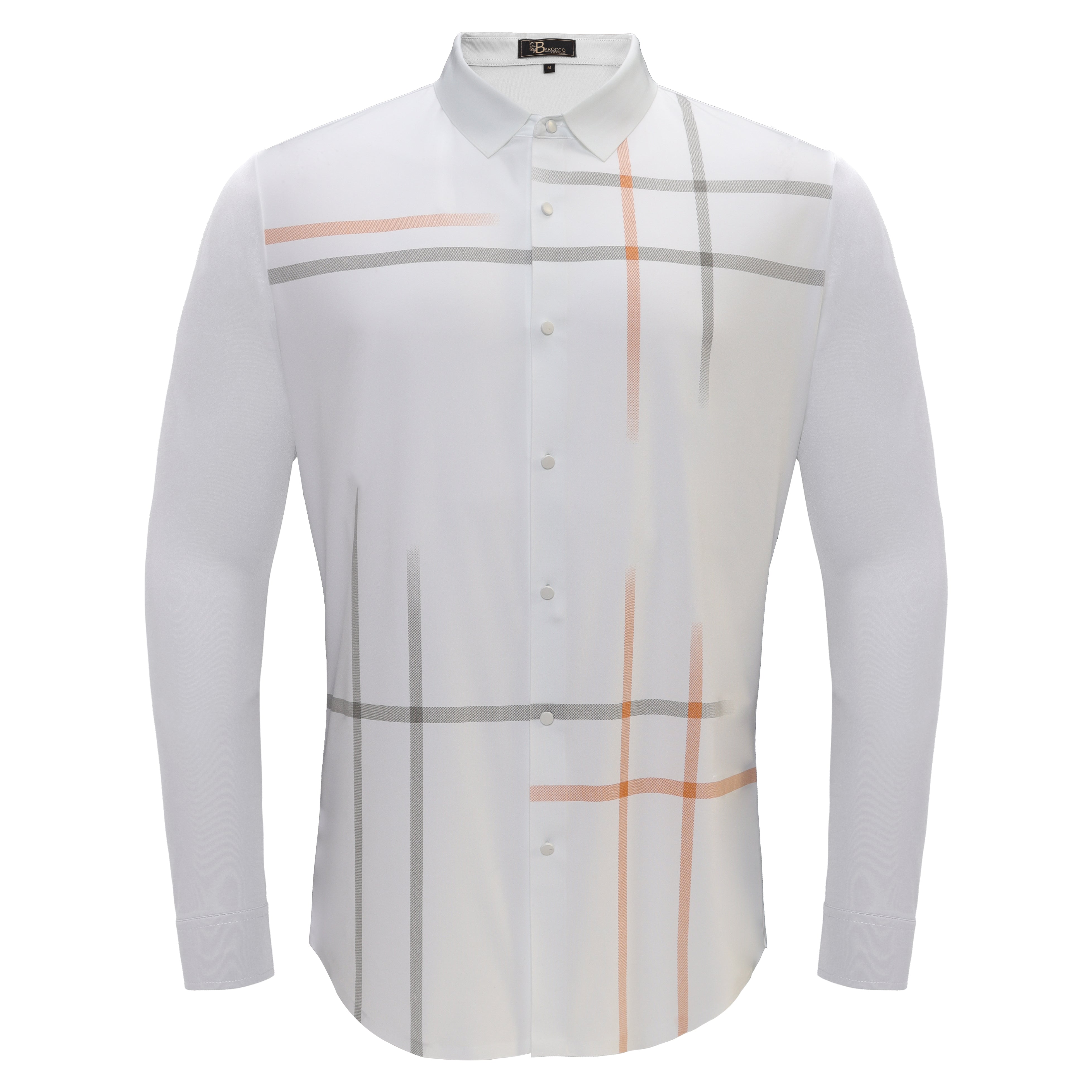 Checkmate Plaid Button-Up Shirt WHITE