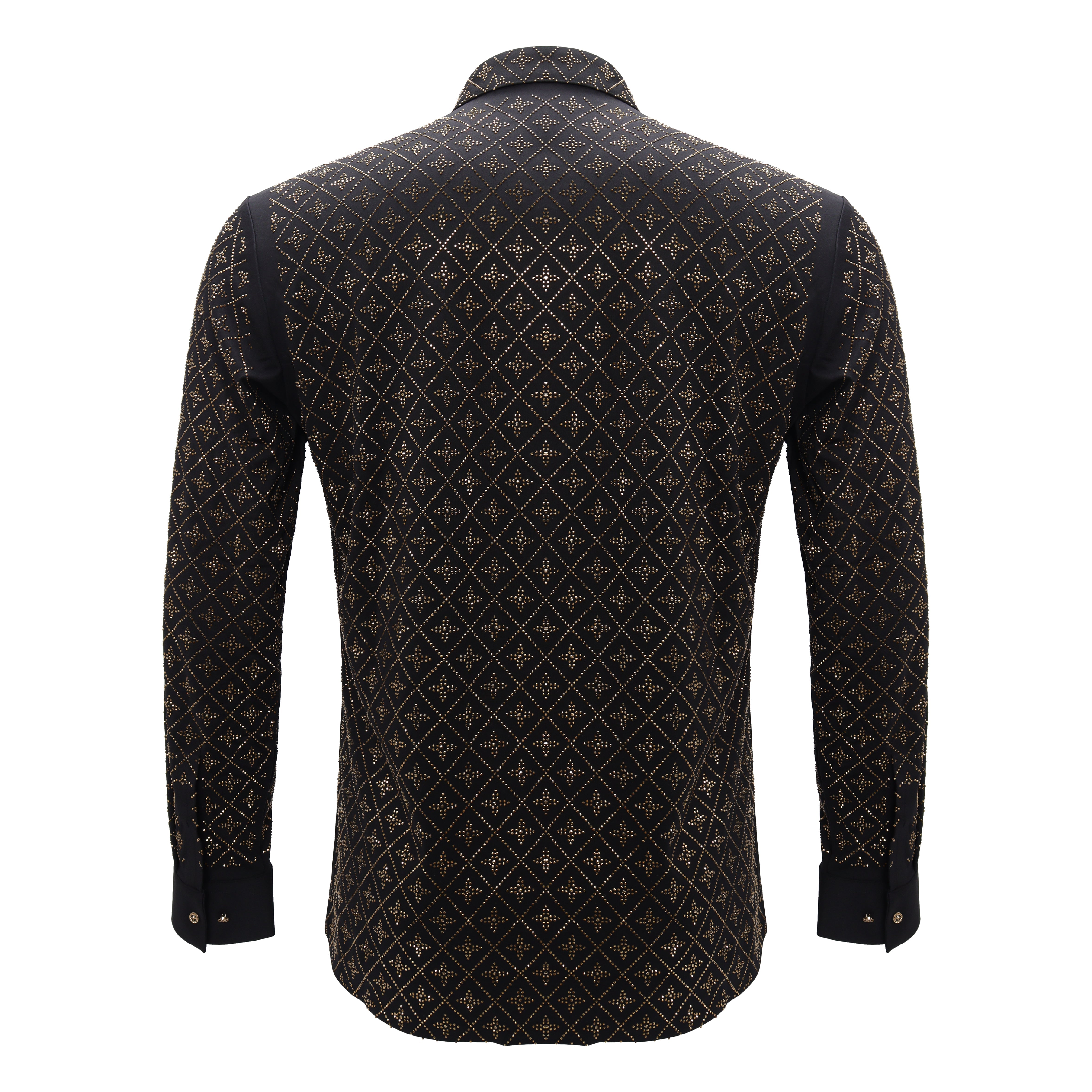 Sharp Armor Button-Up Shirt BLACK/GOLD