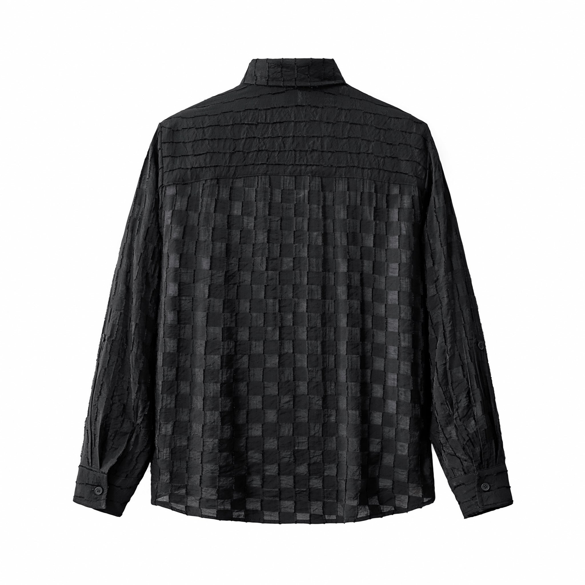 Haven Textured Long Sleeve Shirt BLACK