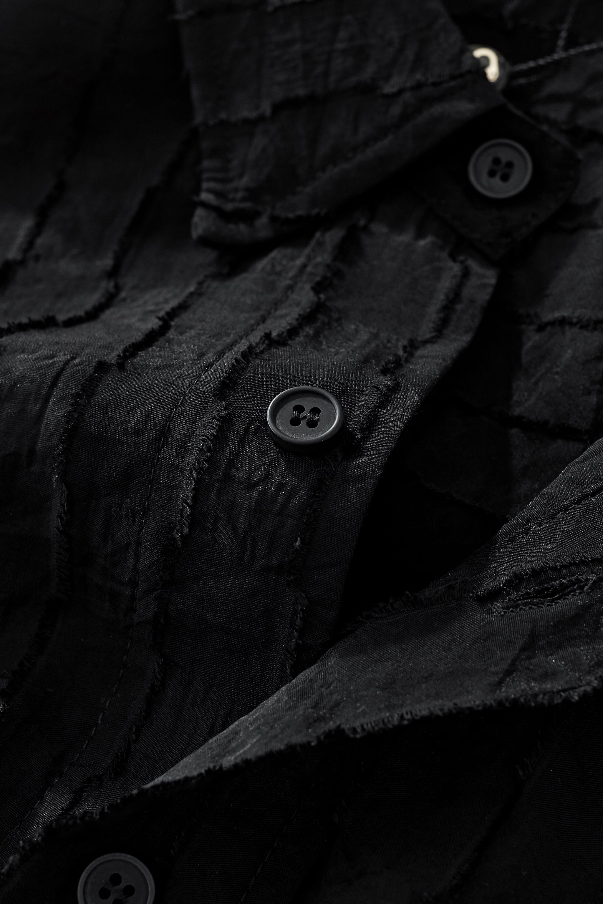 Haven Textured Long Sleeve Shirt BLACK