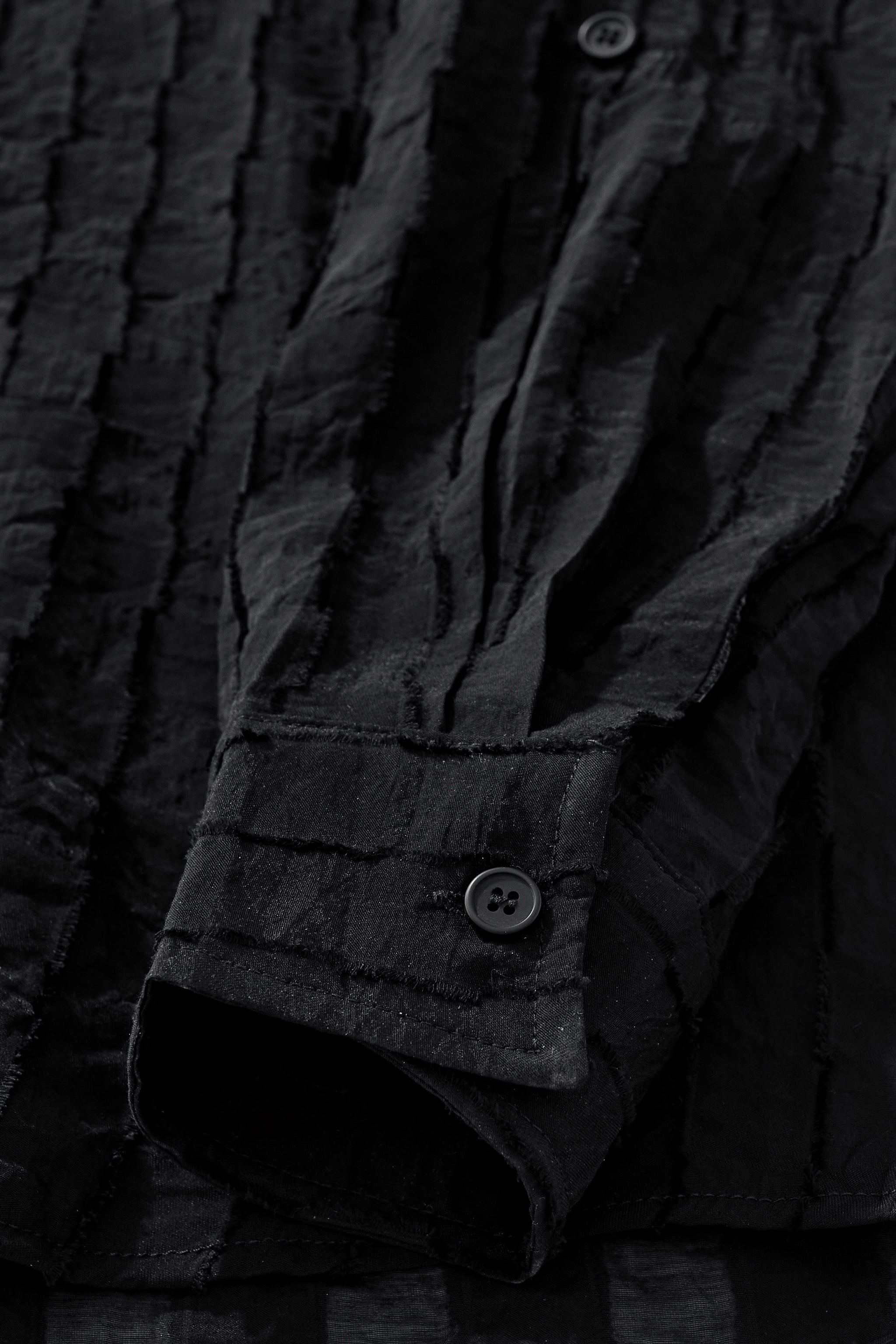 Haven Textured Long Sleeve Shirt BLACK