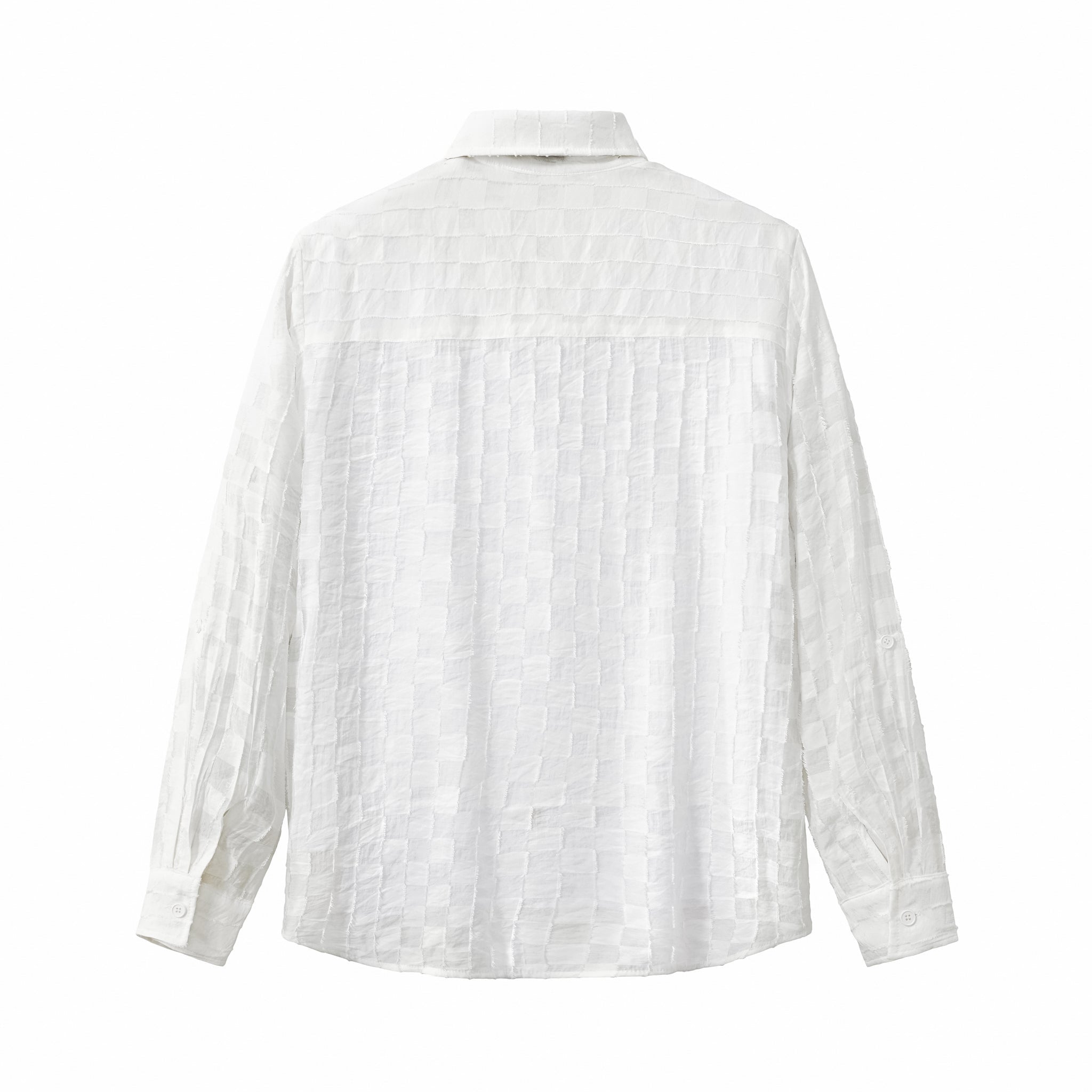 Haven Textured Long Sleeve Shirt WHITE