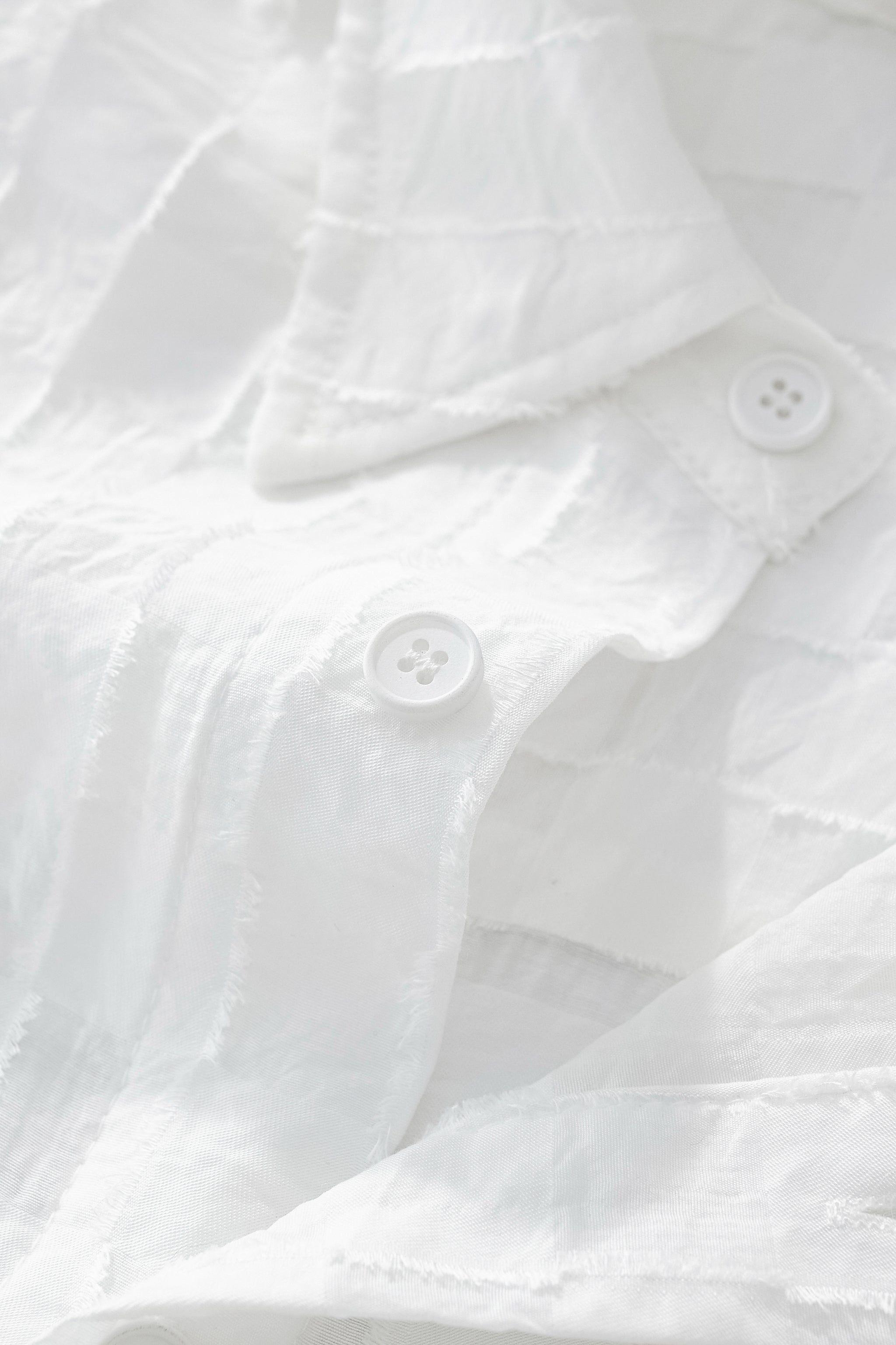 Haven Textured Long Sleeve Shirt WHITE