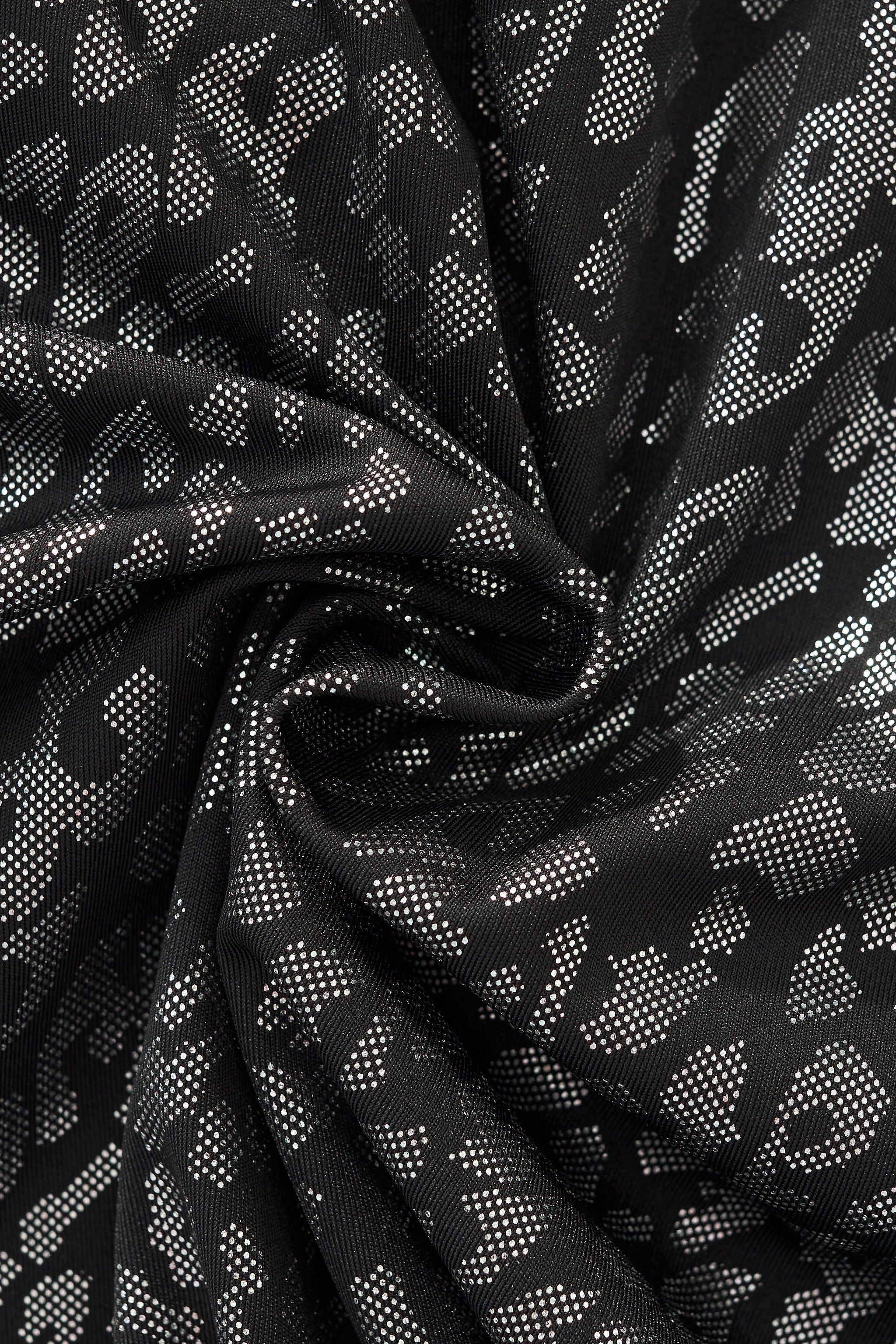 Tonal Leopard Shirt BLACK