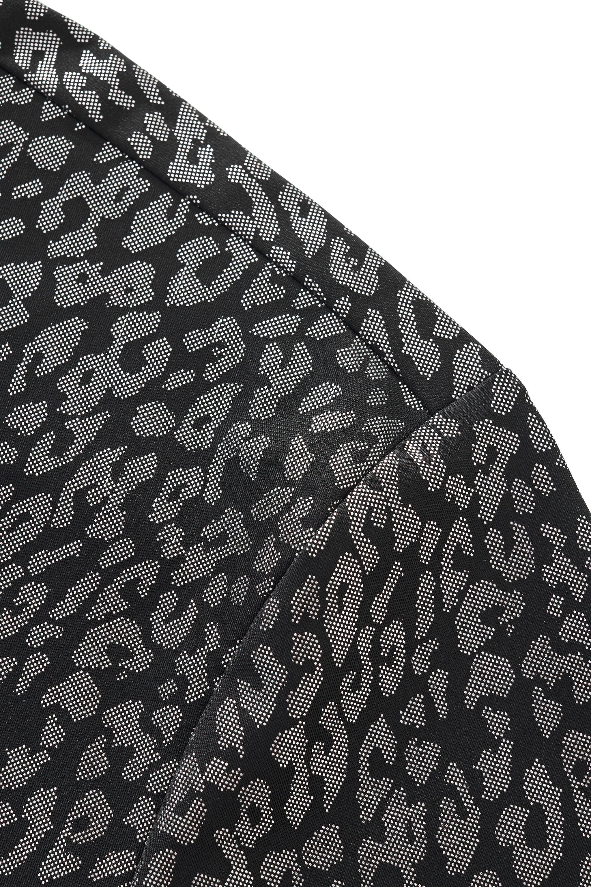 Tonal Leopard Shirt BLACK