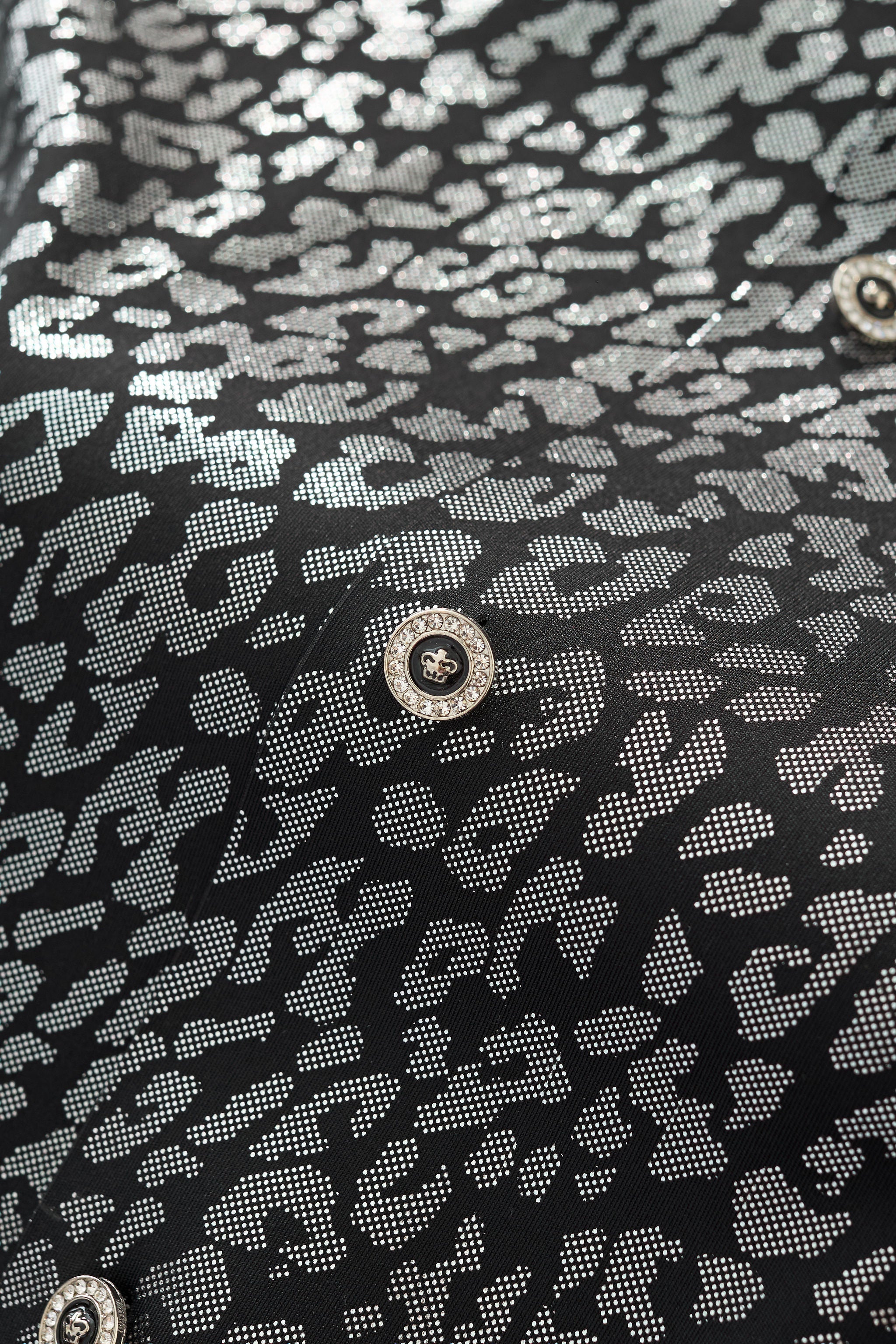 Tonal Leopard Shirt BLACK