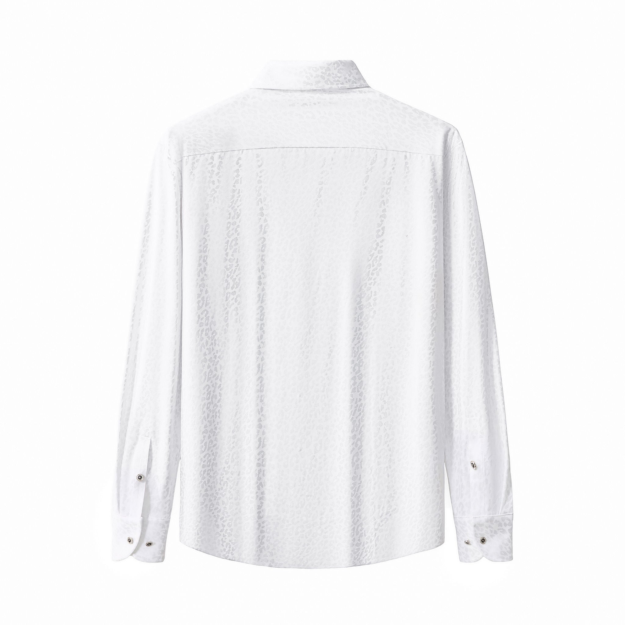 Tonal Leopard Shirt WHITE