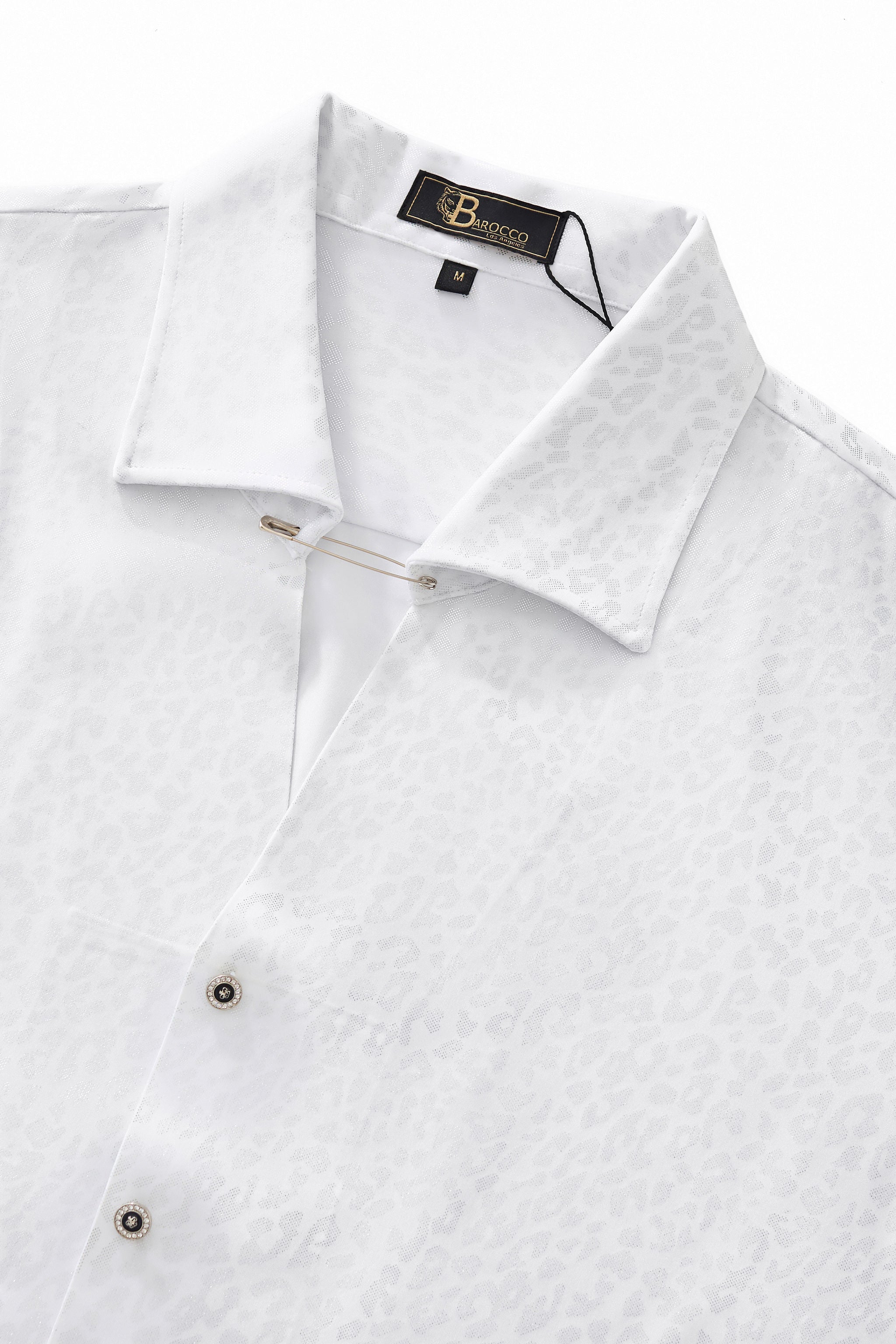 Tonal Leopard Shirt WHITE