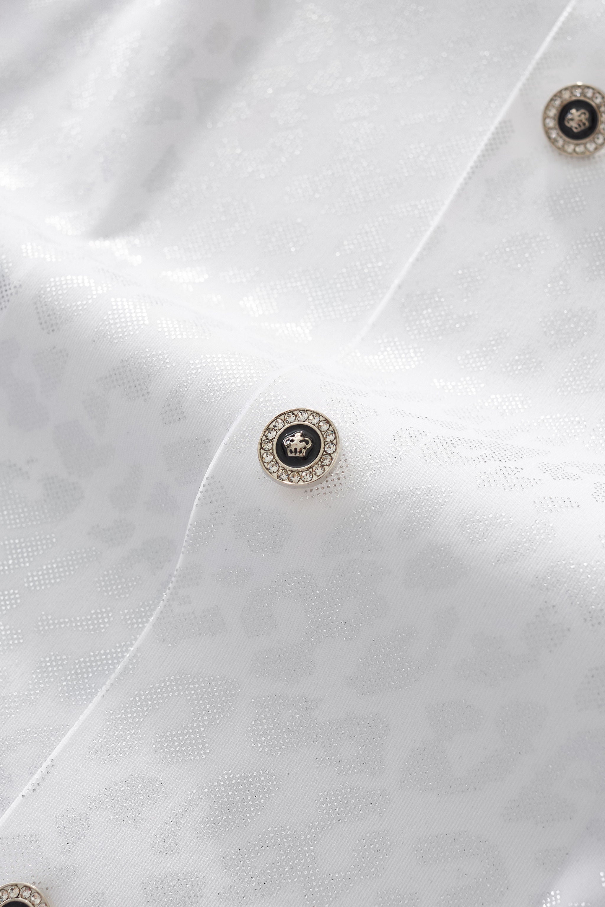 Tonal Leopard Shirt WHITE