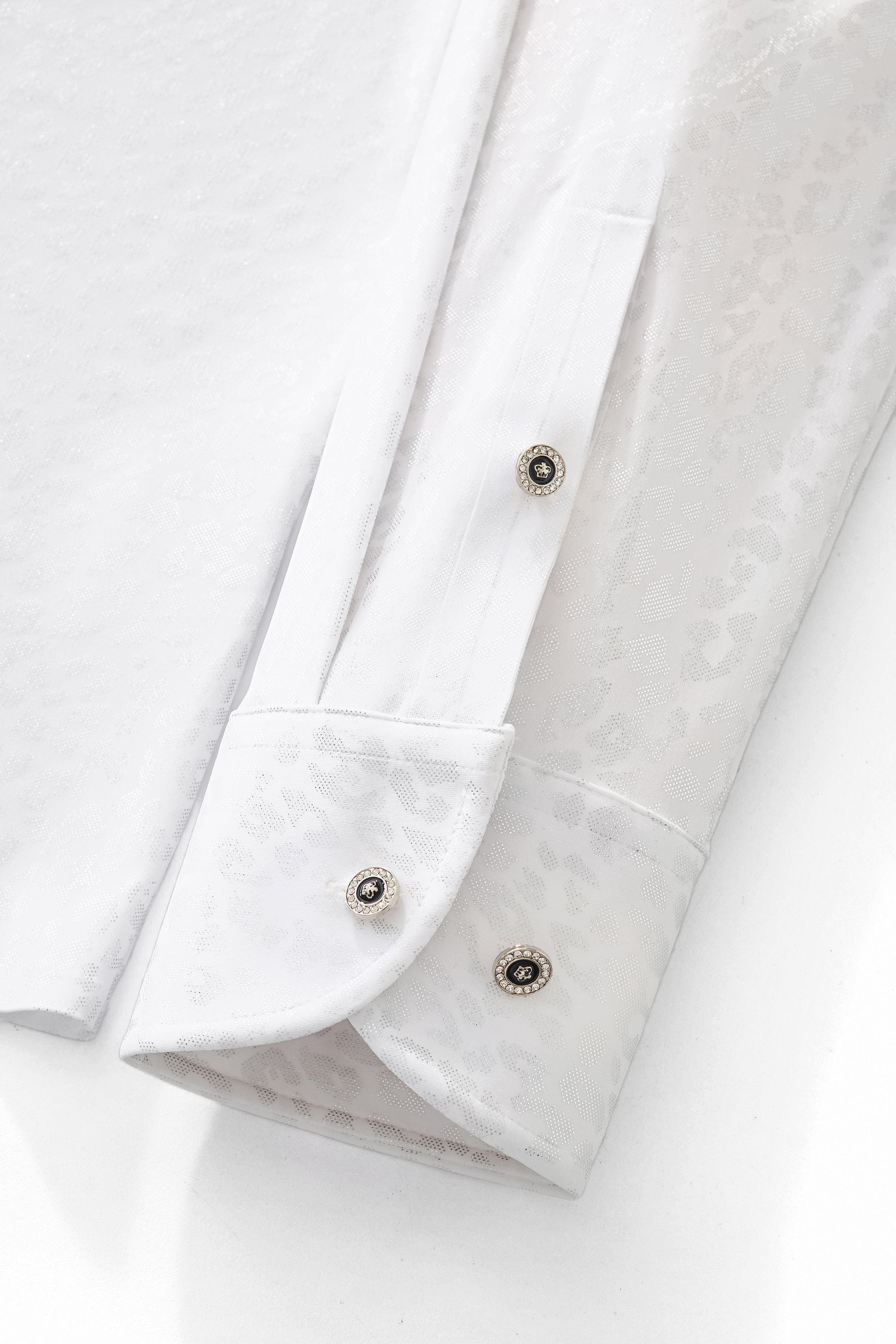 Tonal Leopard Shirt WHITE