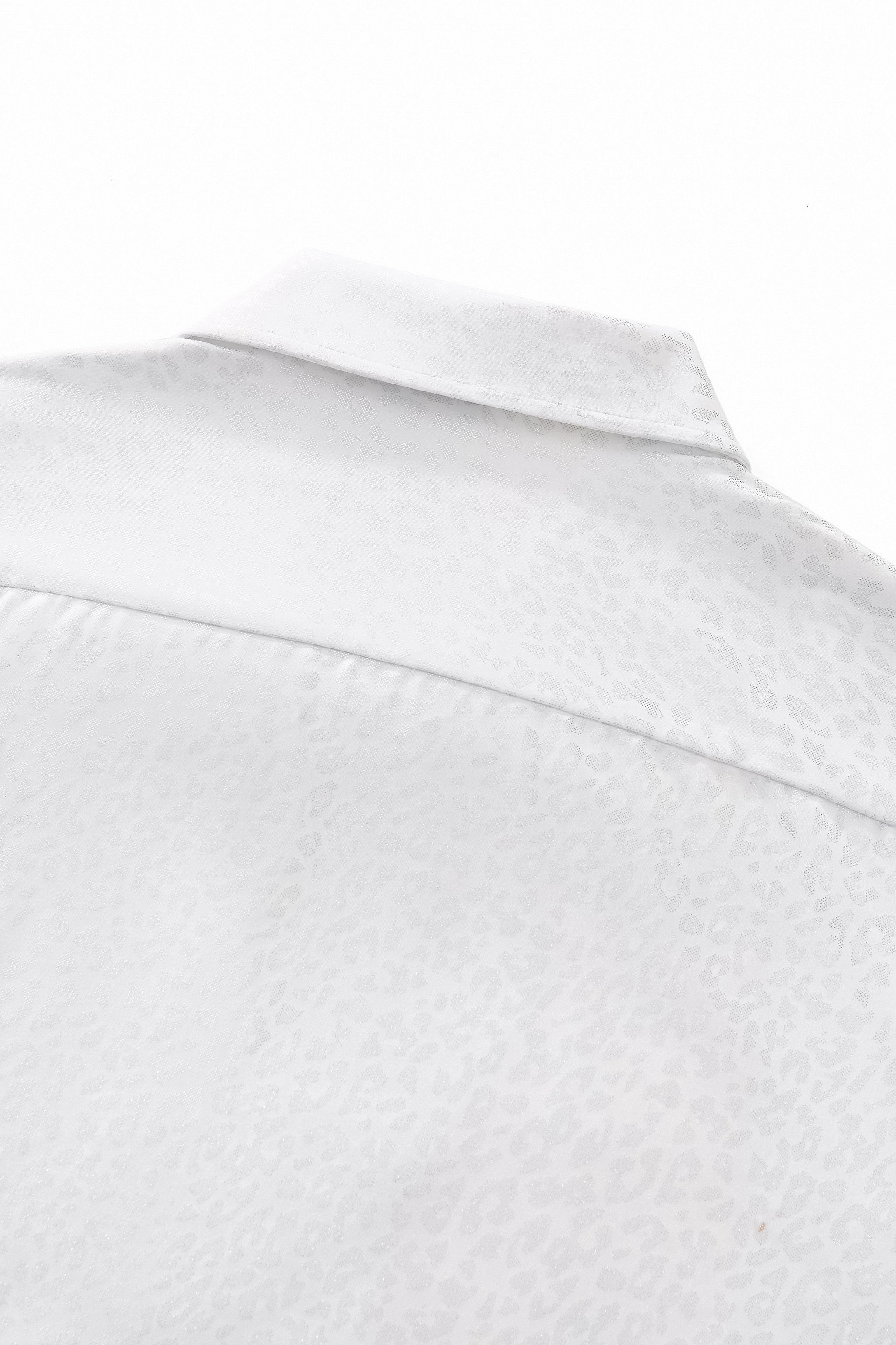 Tonal Leopard Shirt WHITE