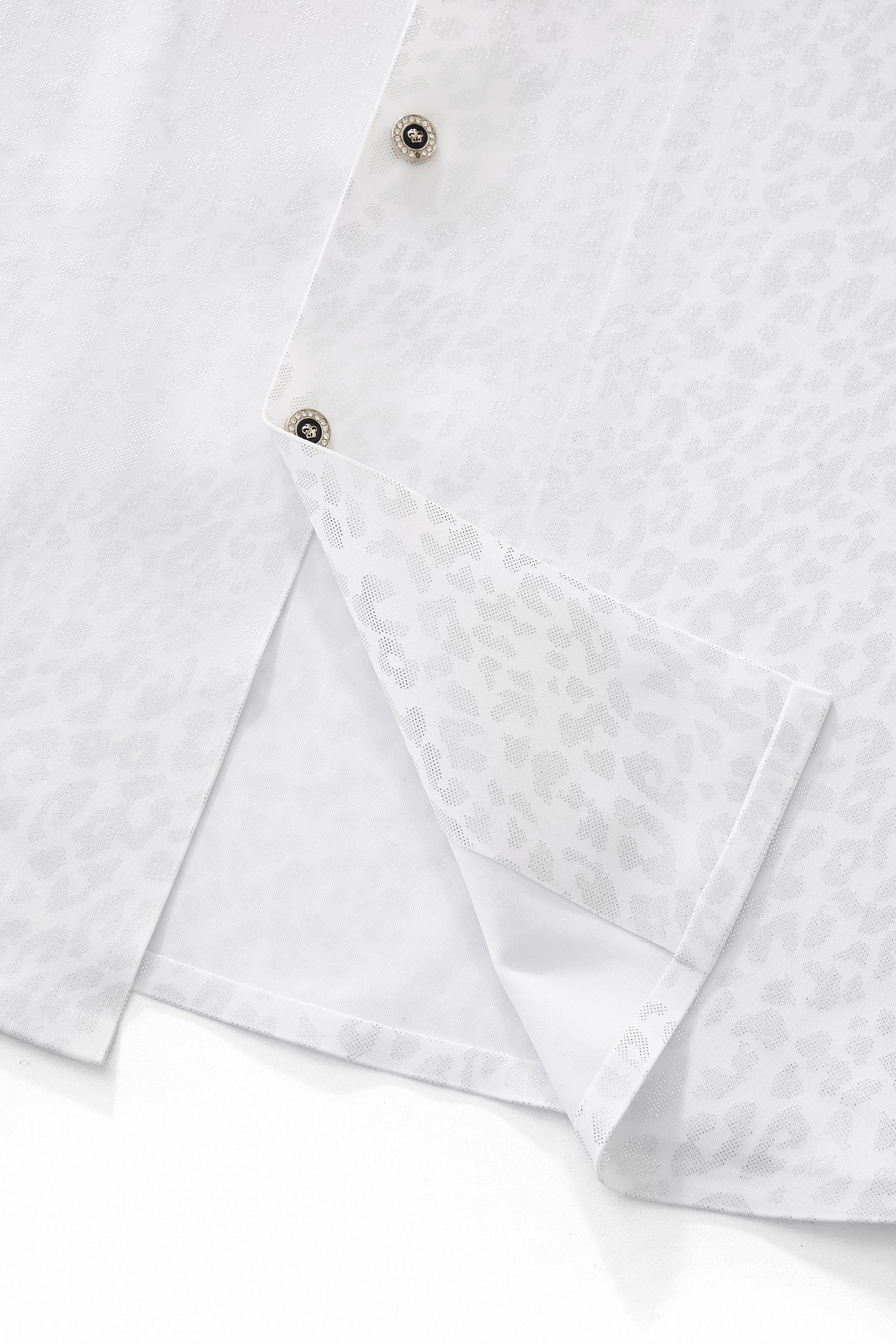 Tonal Leopard Shirt WHITE