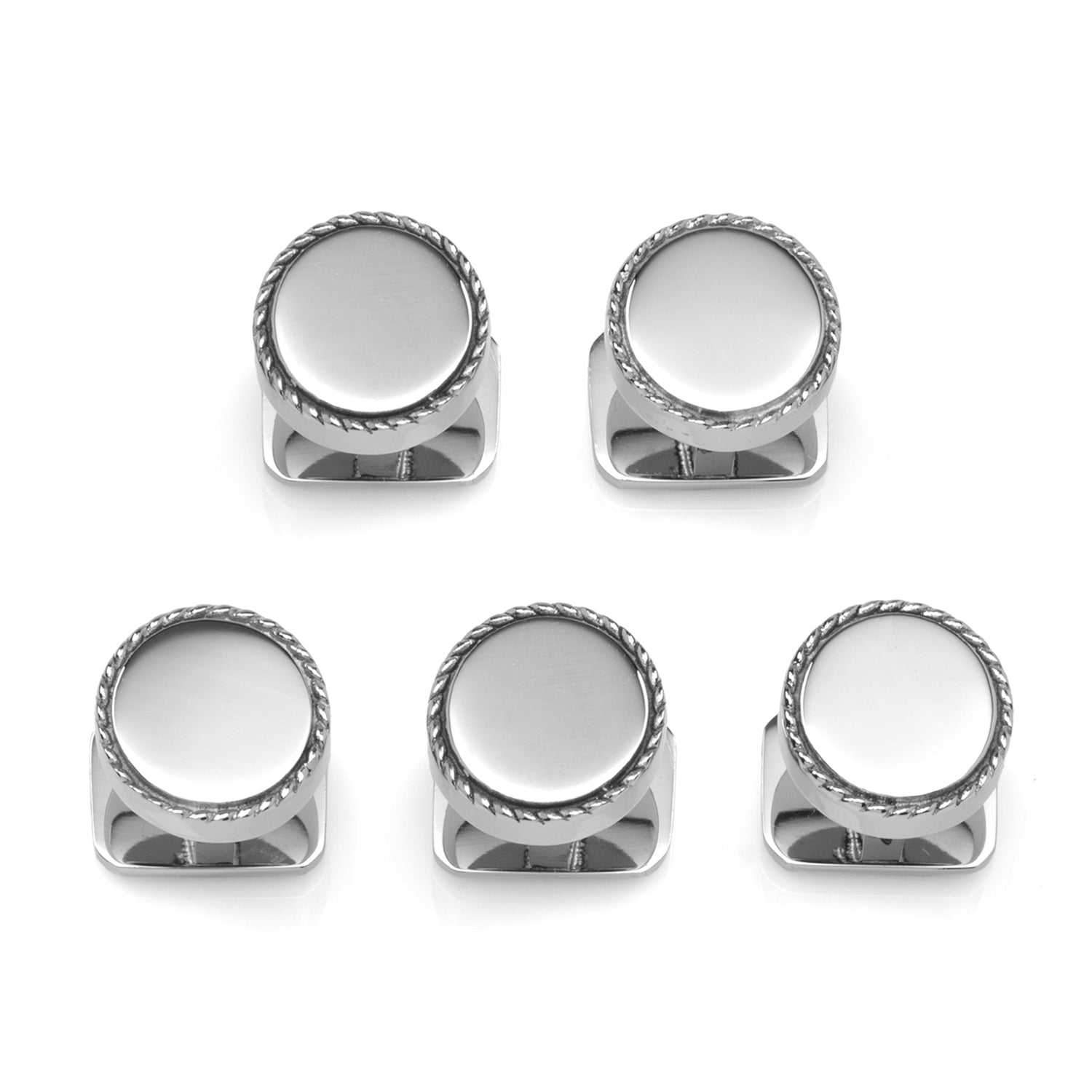 Stainless Steel Rope Border Round Studs