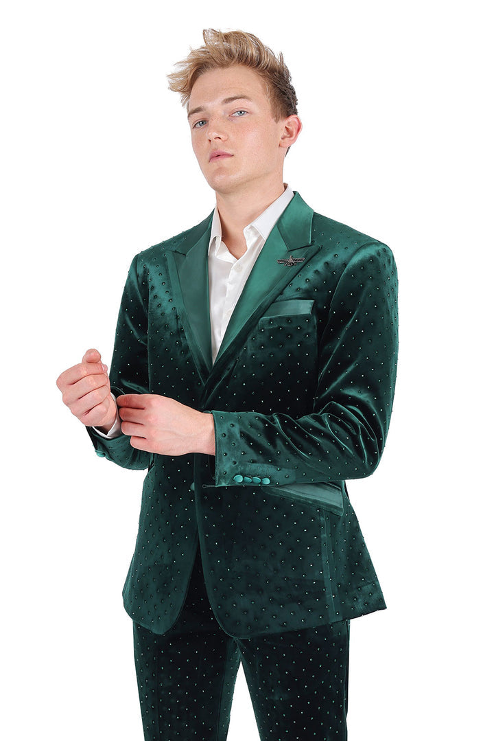 Barabas Friday Night Slim Fit Blazer BL3020 Hunter Green