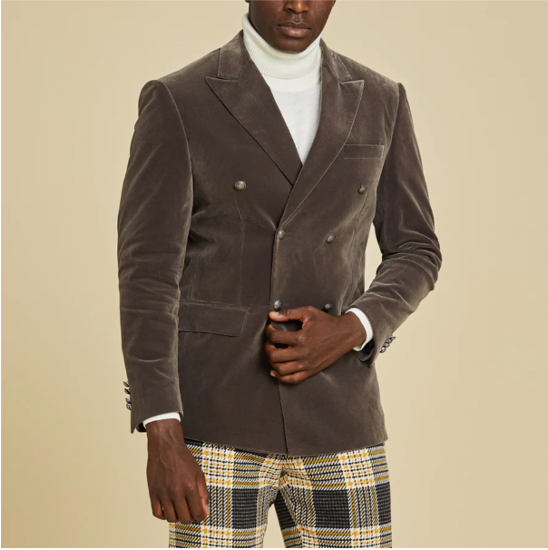Inserch BL- 502 Dobuled Breasted Blazer Grey