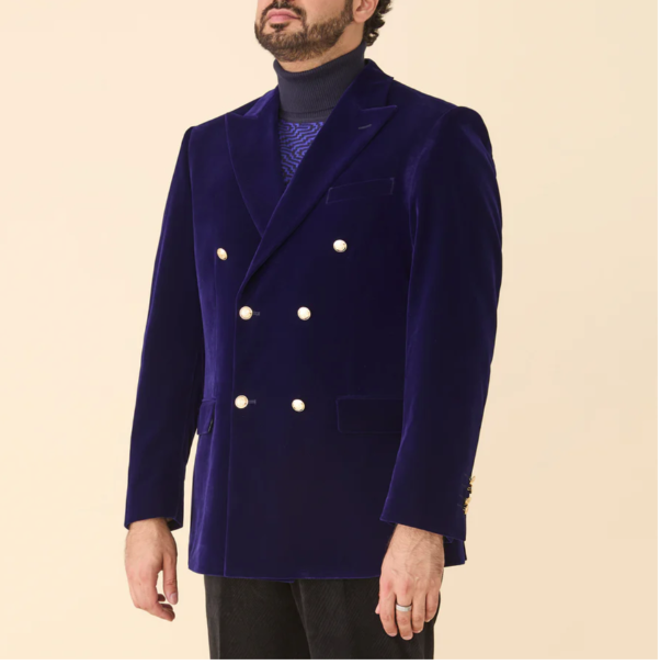 Inserch BL- 502 Dobuled Breasted Blazer Royal Blue