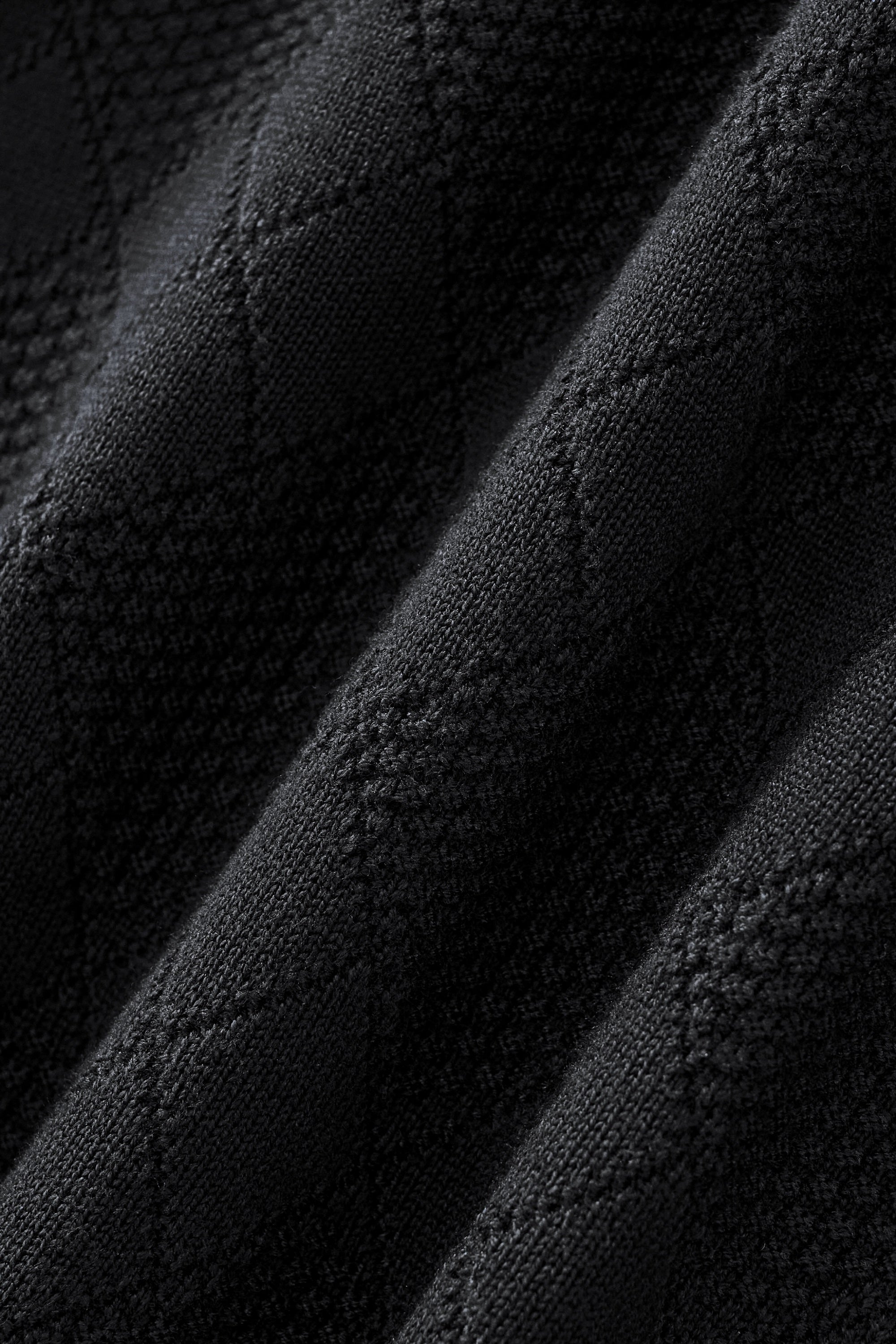 Textura Diamond Knit LS BLACK