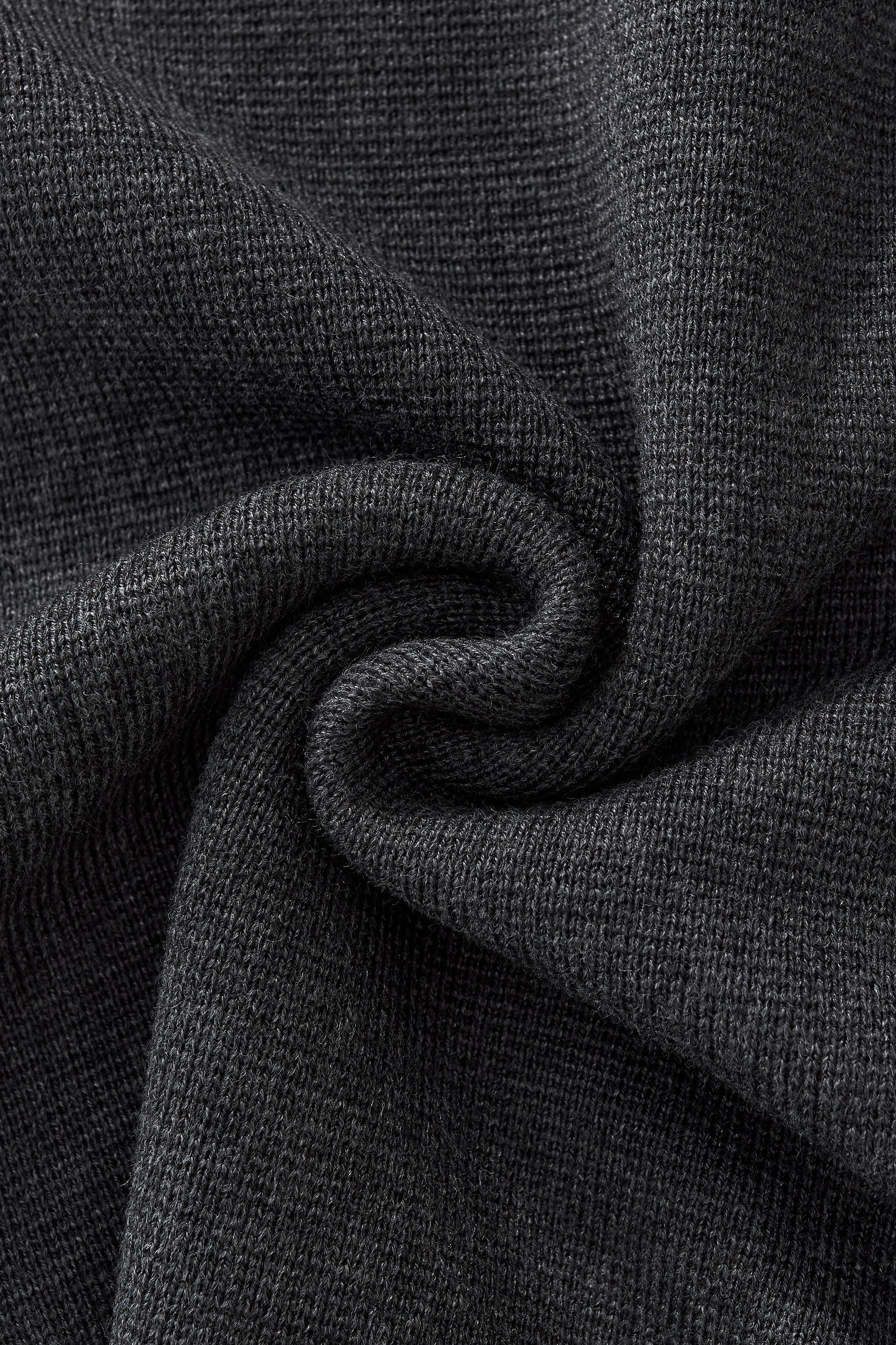 Dual-Layer Knit Fusion LS Sweater Shirt GREY