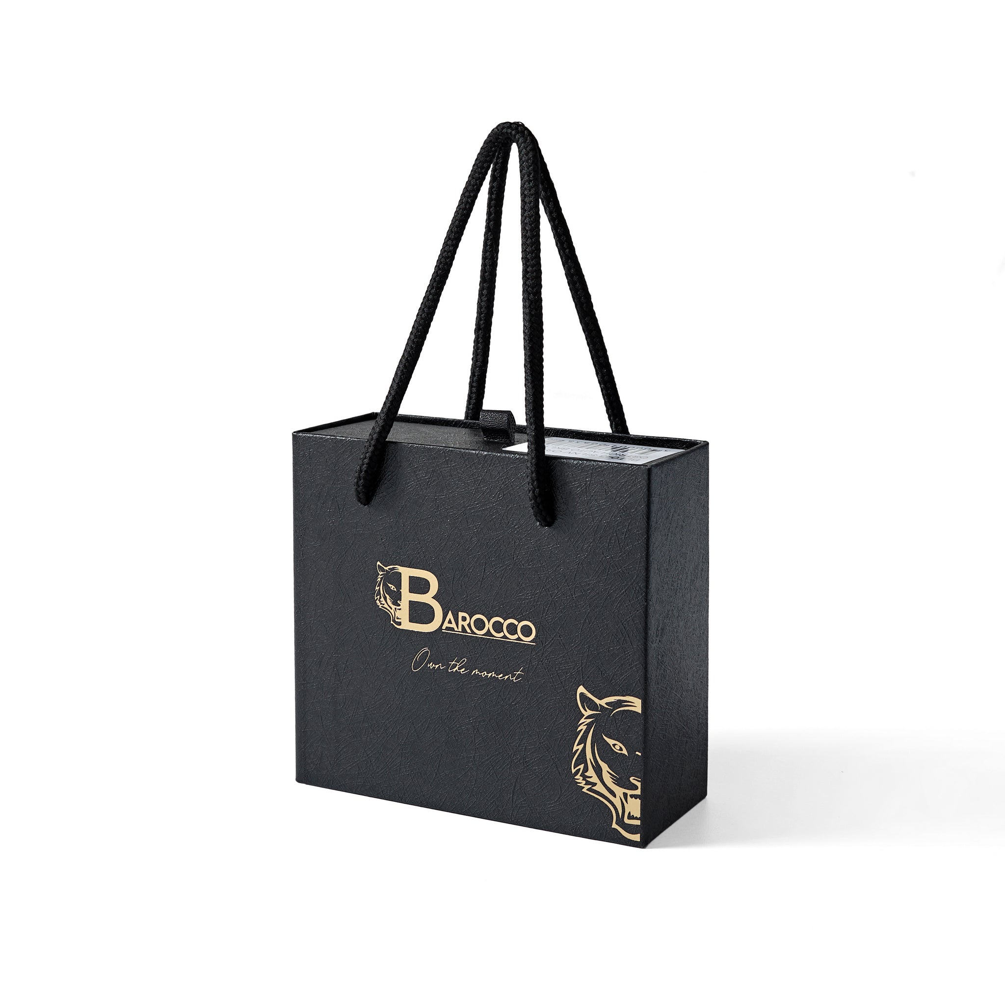 Croc-Embossed Auto BKL Belt BLACK/BLACK