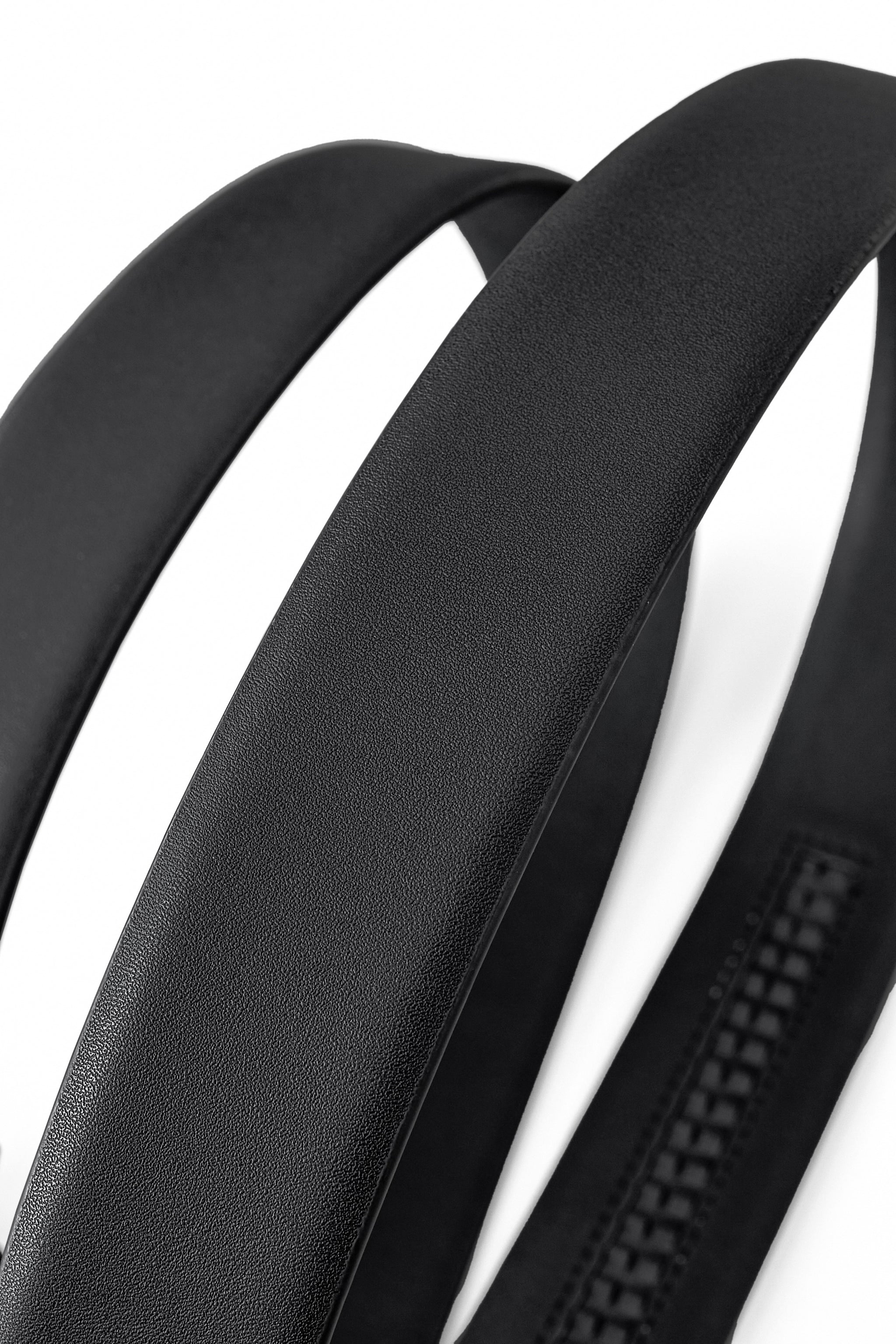 Flat Leather Auto BKL Belt – Blackout Ed. GUN/BLACK