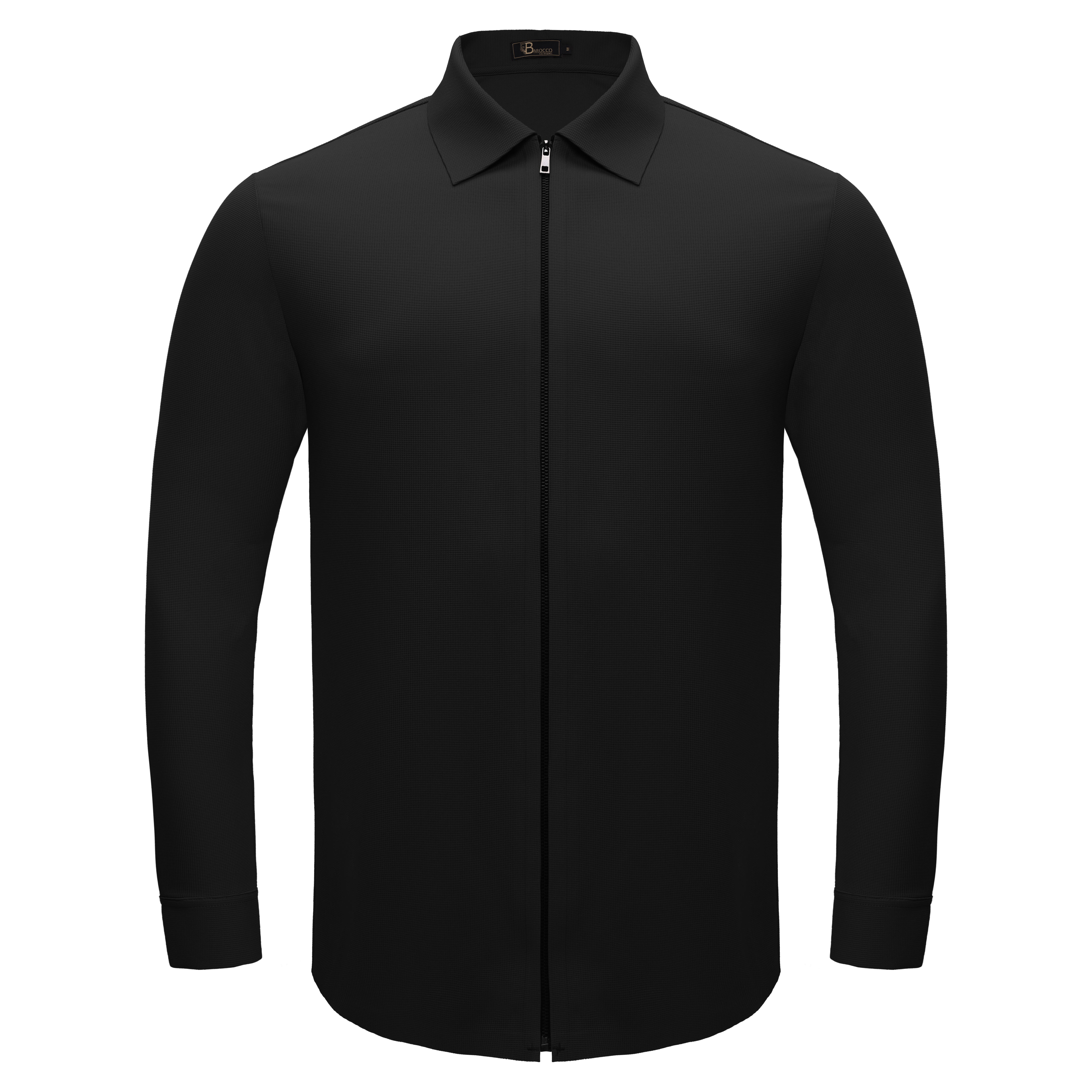 Zenith Zip Shirt BLACK